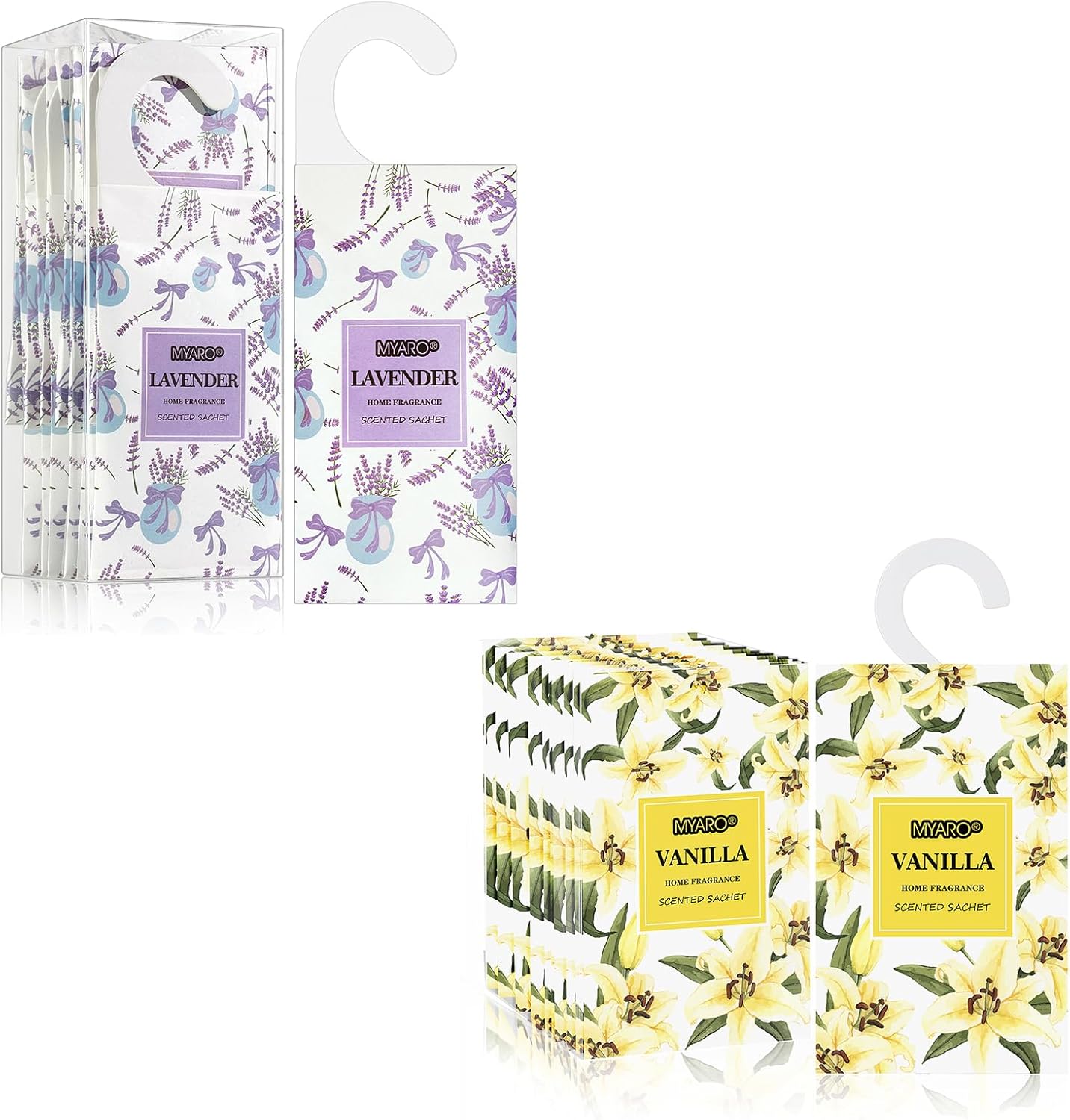MYARO 12 Pack Scented Sachets for Home Fragrance