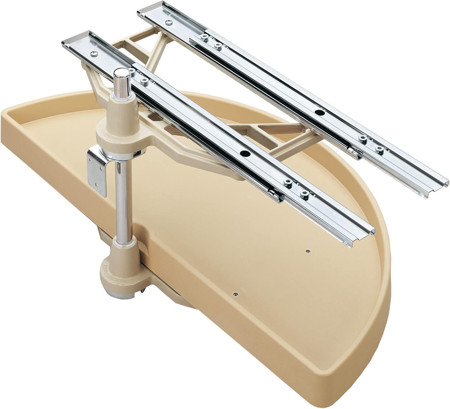 Rev-A-Shelf Polymer Pivot Slide Half Moon 2-Shelf Organizer