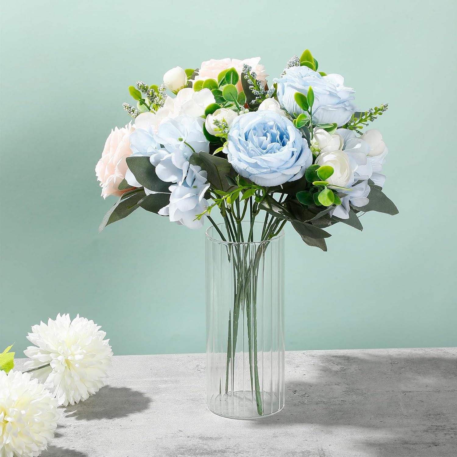 24 Pcs Clear Glass Cylinder Vases for Centerpieces and Decor