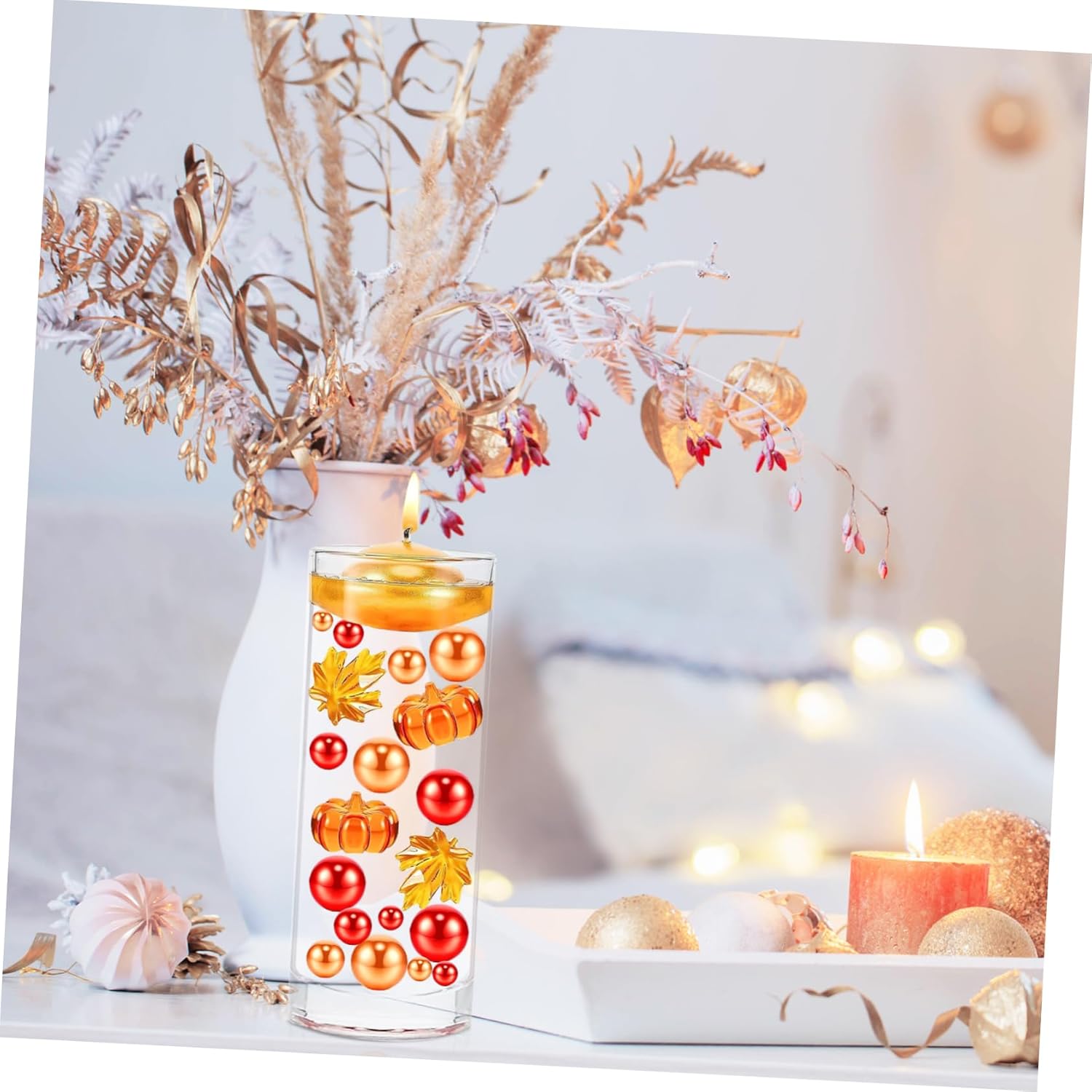 Clear Acrylic Floating Candle Holder for Home and Events