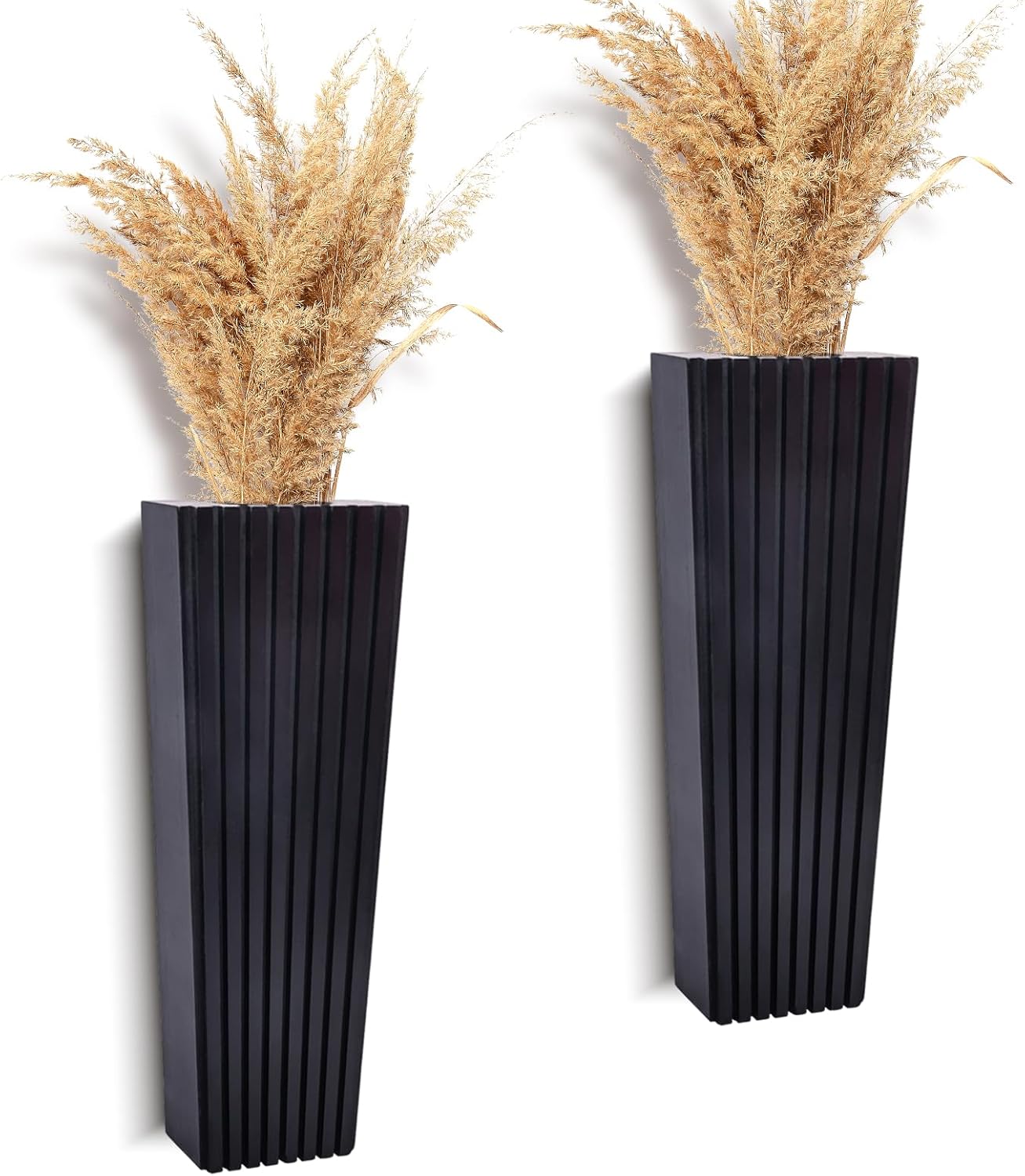 2PCS Modern Farmhouse Wall Planters for Dried Flowers and Artificial Plants