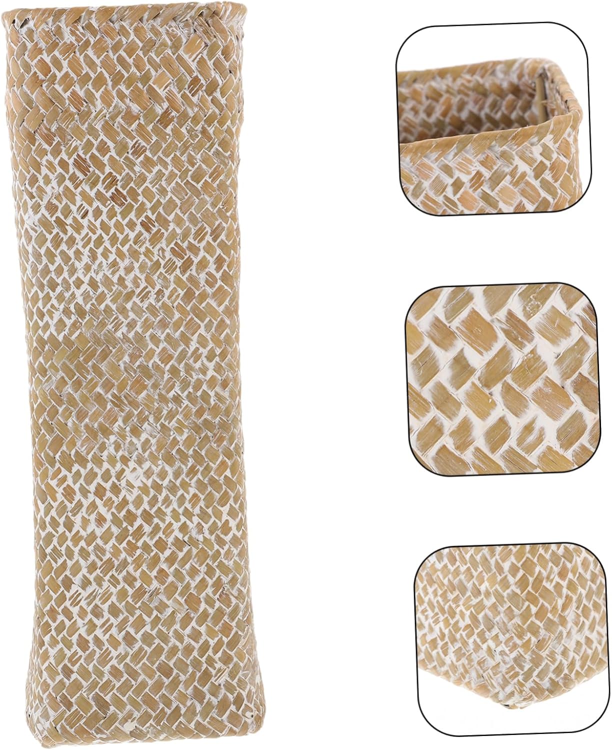 Straw Woven Flower Vase for Home Decor and Photo Props