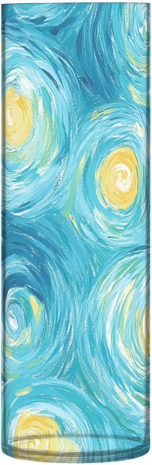Blue Yellow Sky Plastic Hurricane Floating Candle Holder 118 x 39 Inch Decor