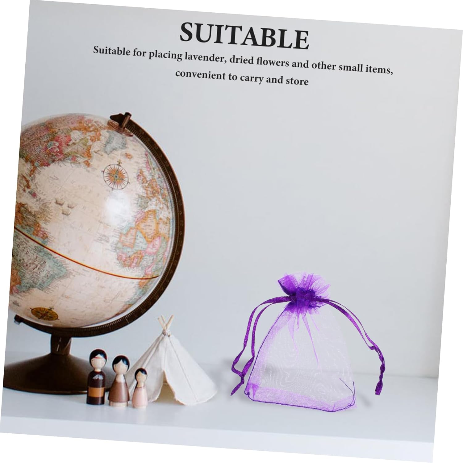STOBAZA 500pcs Lavender Sachet Bags for Home Storage and Gifting