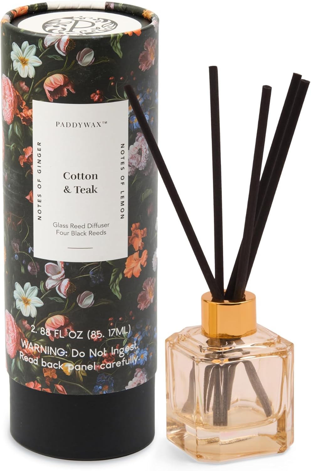 Paddywax Botanica Scented Oil Diffuser in White Glass Bottle