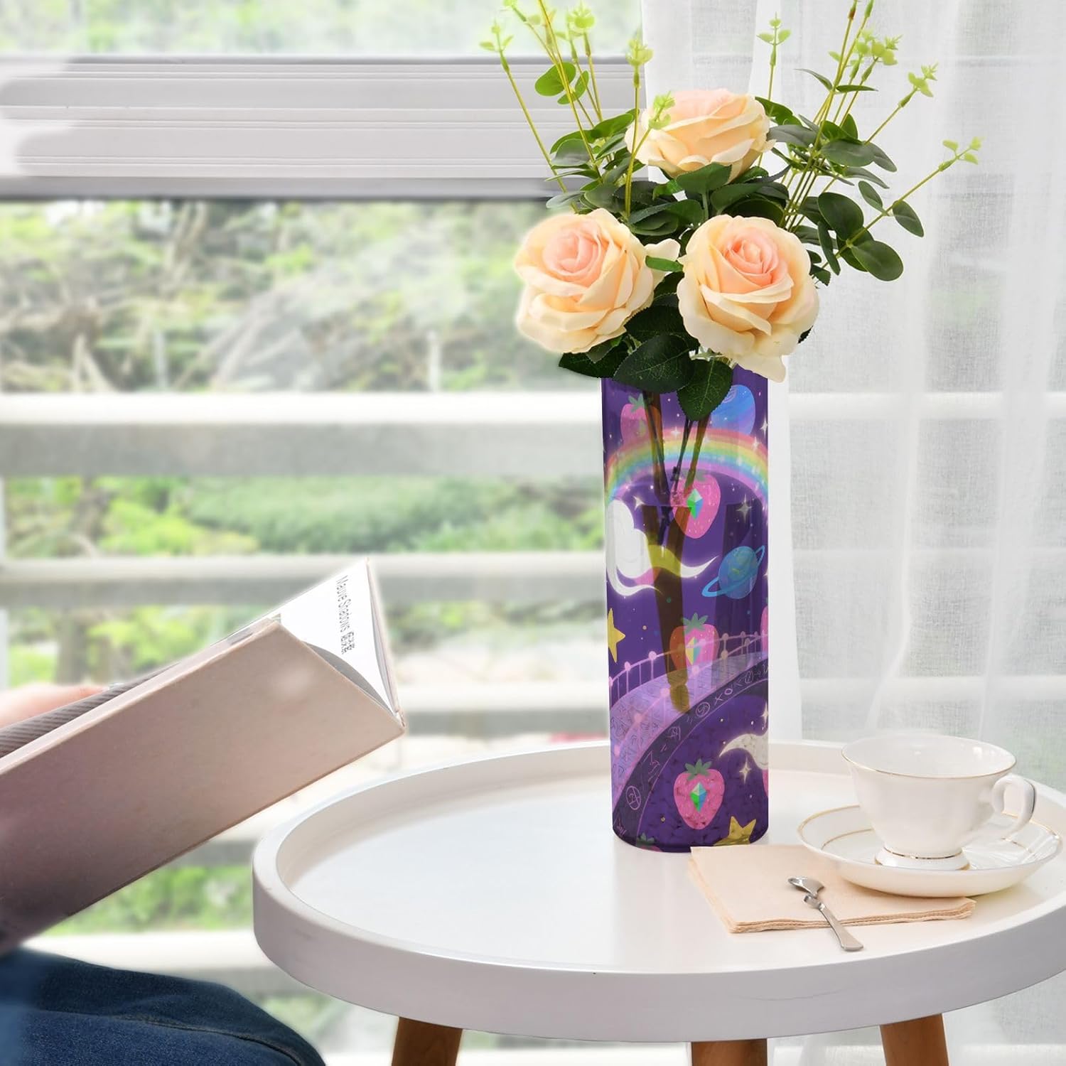 Psychedelic Rainbow Hurricane Vase 118 x 39 Inch
