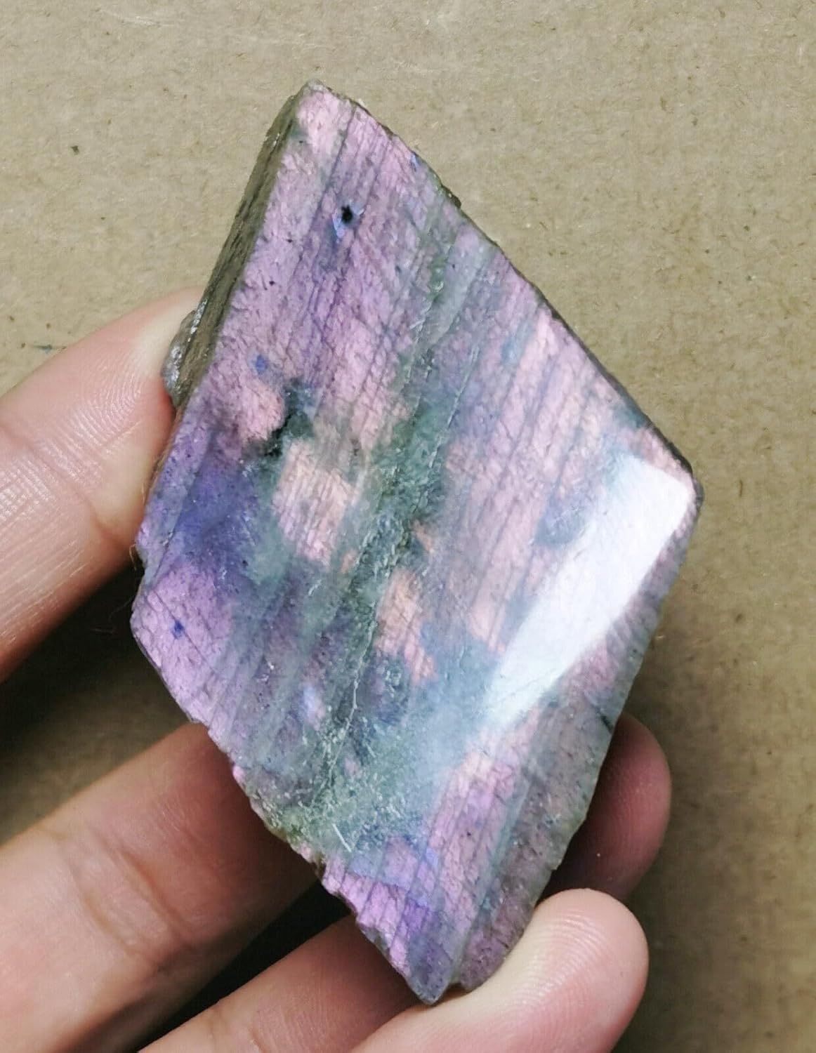 Nice Purple Flash Labradorite Slab Reiki Stone L4009