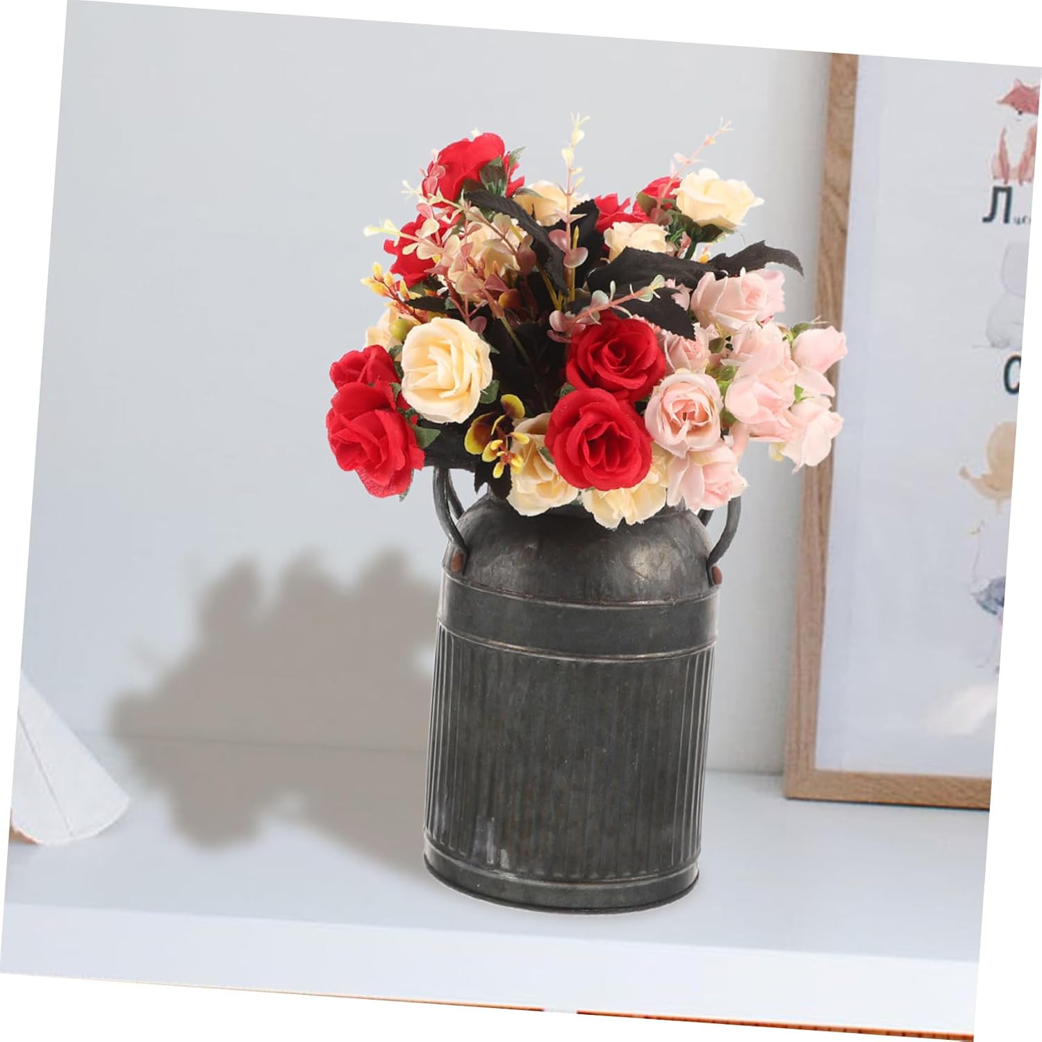 LIFKOME Vintage Flower Pot Retro Bucket for Indoor Plants