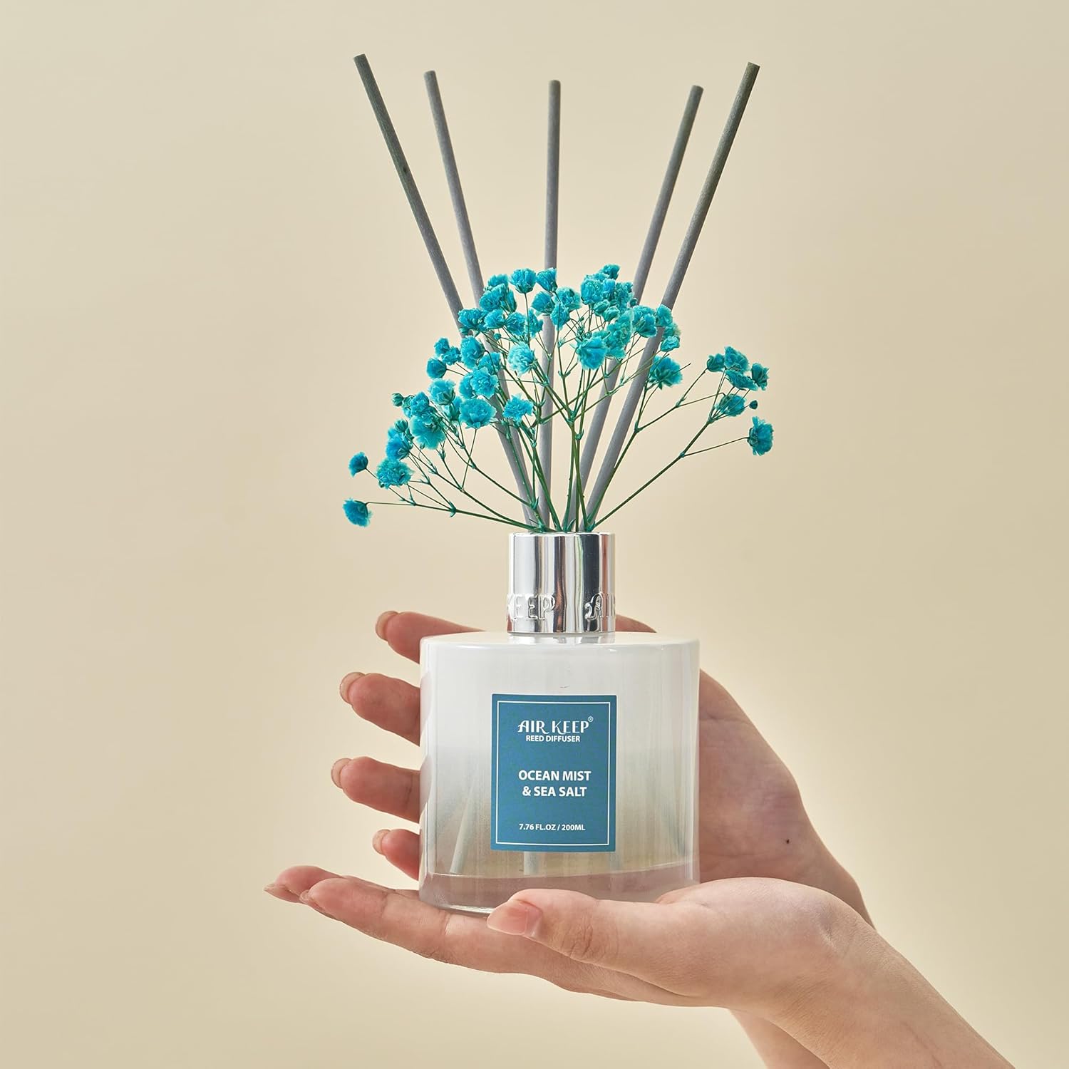 Airkeep Reed Diffuser Set Ocean Mist Sea Salt 676 Fl Oz 1 Pack
