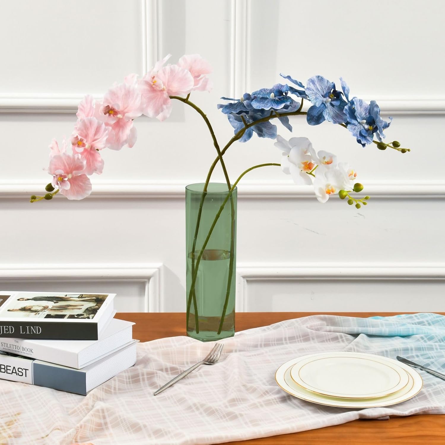 Custom Sage Green Vase for Centerpieces and Decor