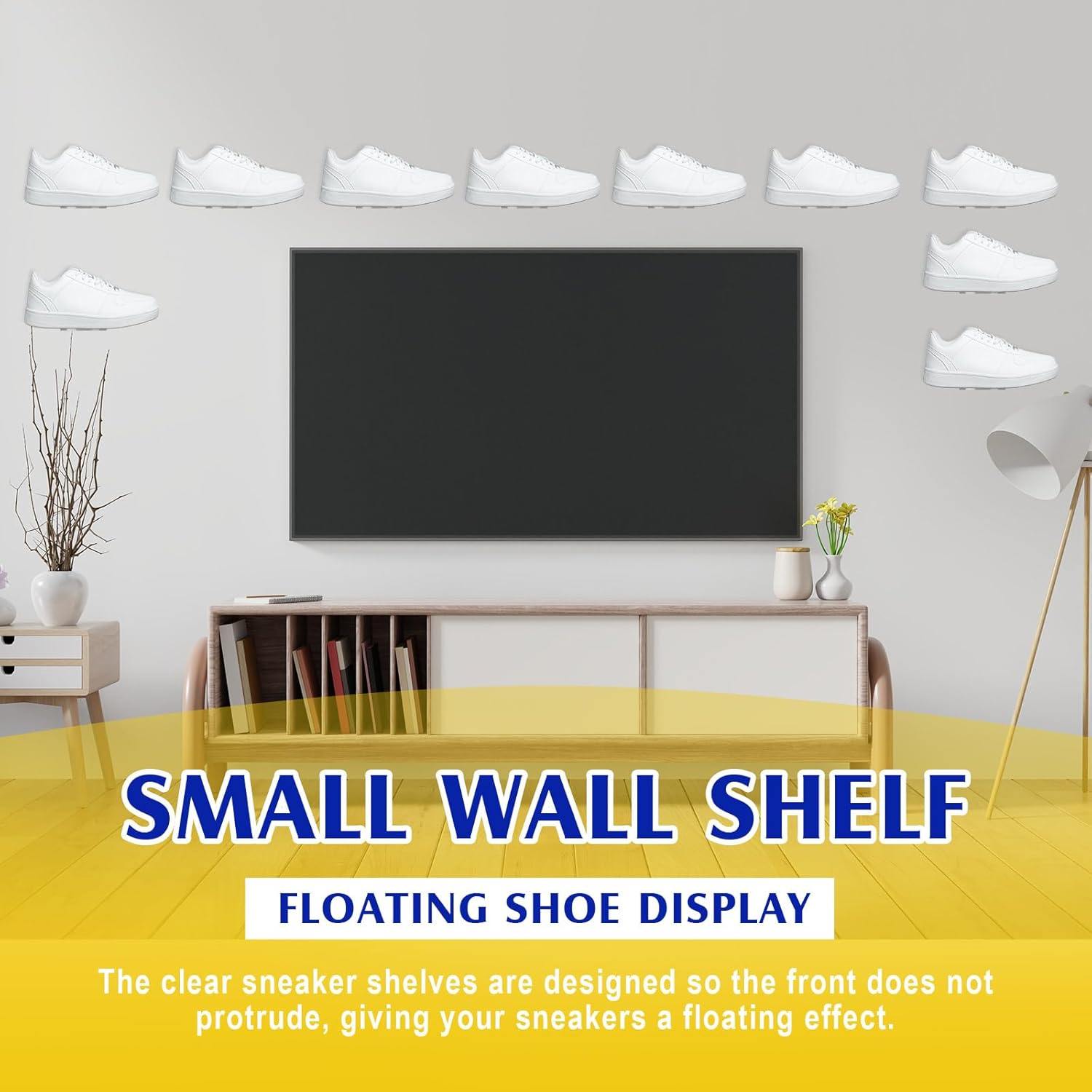 Treela 20 Pack Floating Shoe Shelves for Wall Display