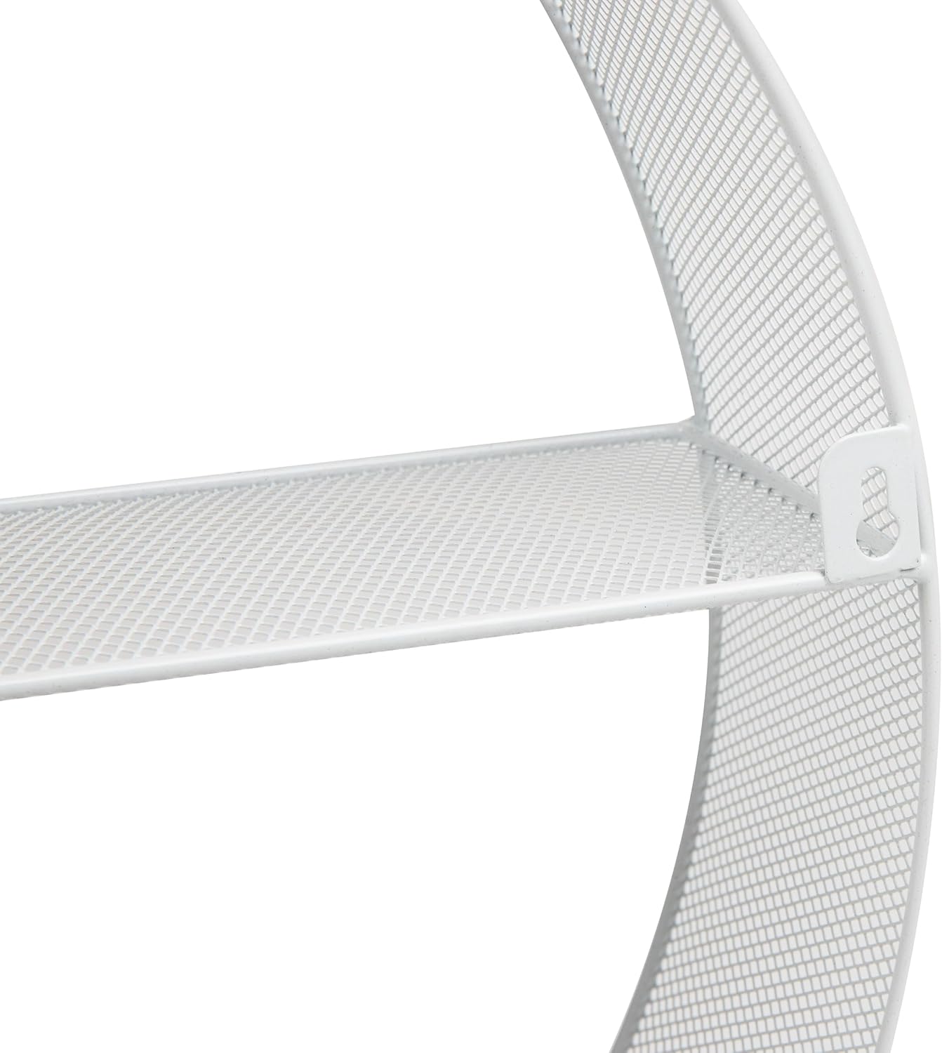 Mind Reader Circular Floating Shelves Wall Decor Accent Shelf Office Bathroom