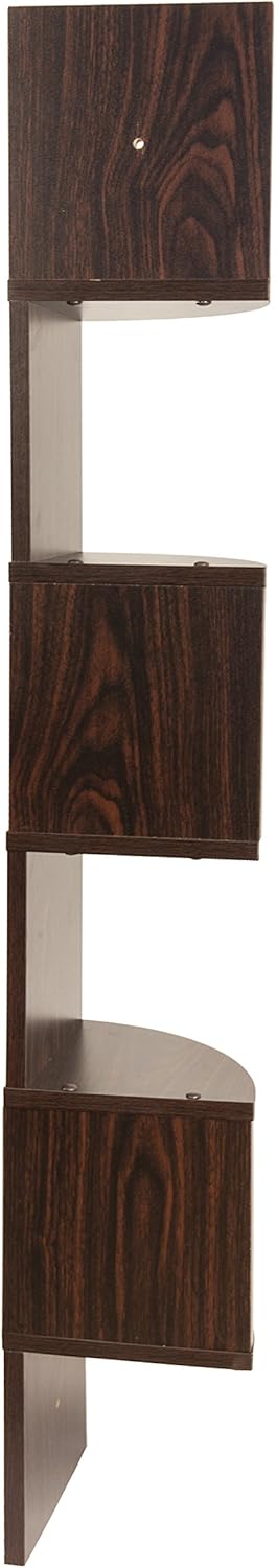Danya B Large Rustic 5-Tier Corner Wall Shelving Unit