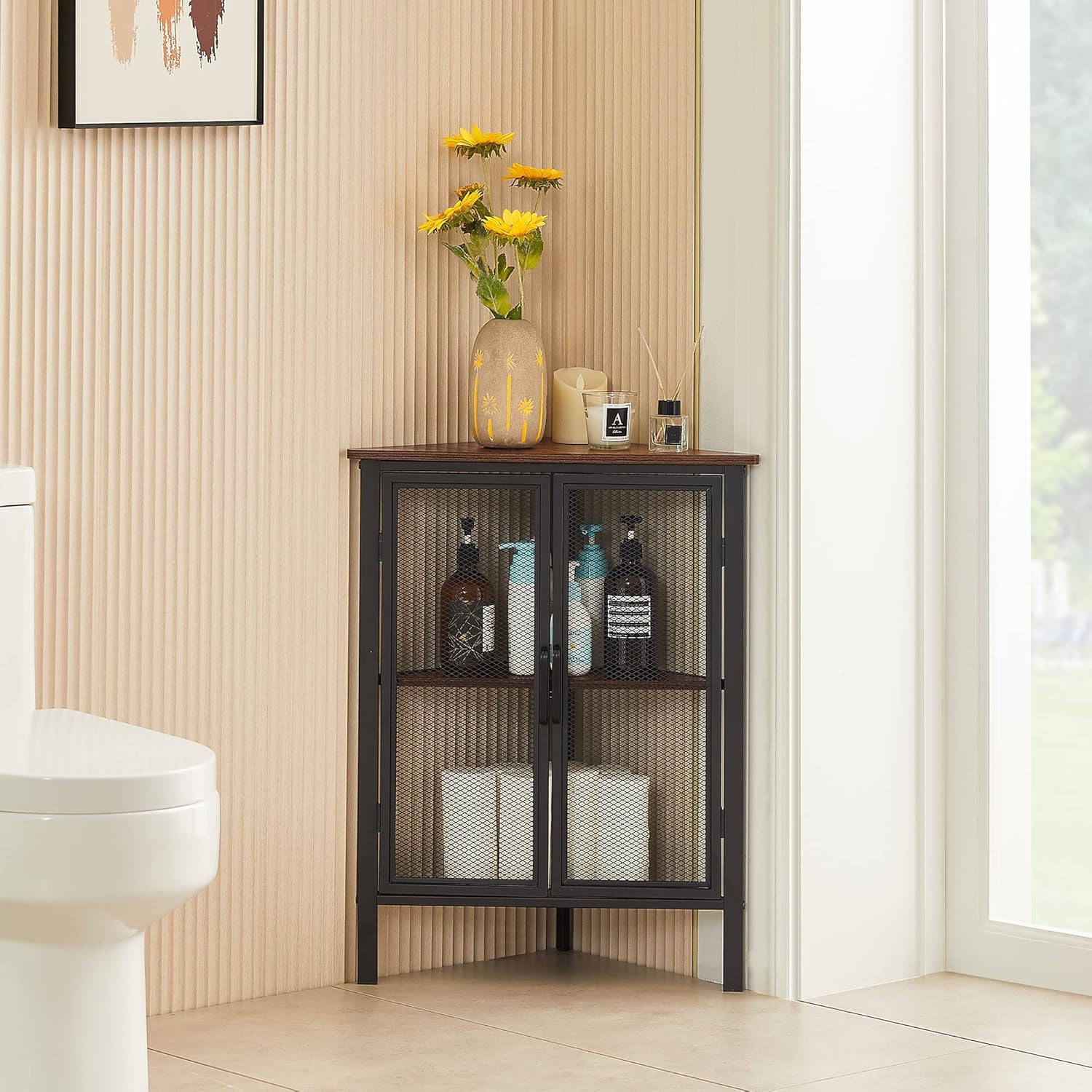 VECELO 3-Tier Corner Shelf Storage Organizer