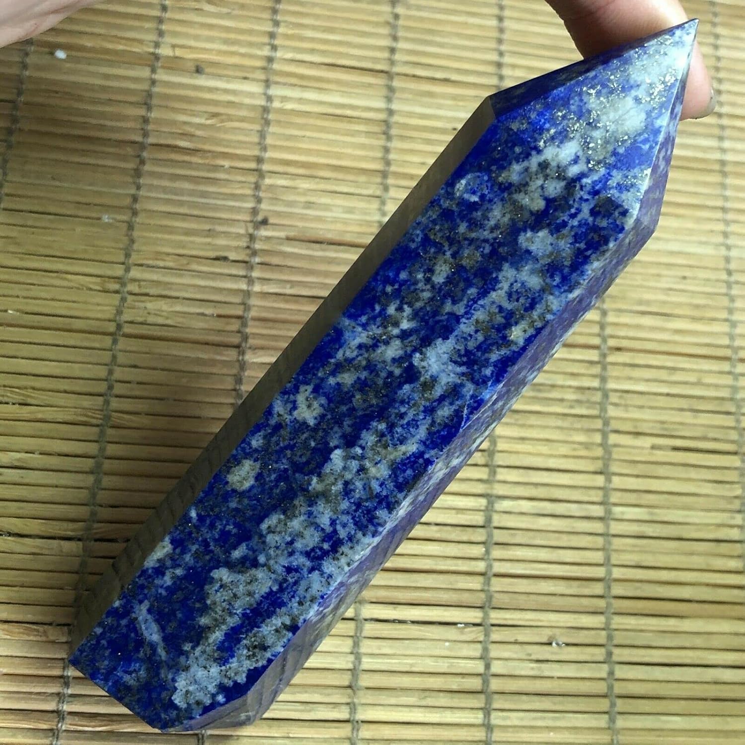 IPUDIS Lapis Lazuli Quartz Crystal Stone Point Wand Obelisk