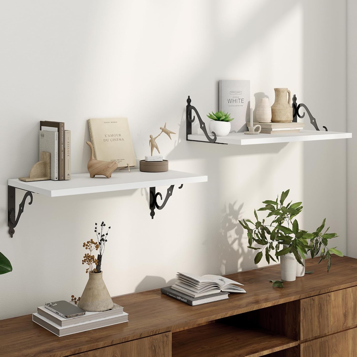 Fun Memories Floating Shelf 24W x 8D White Set of 2