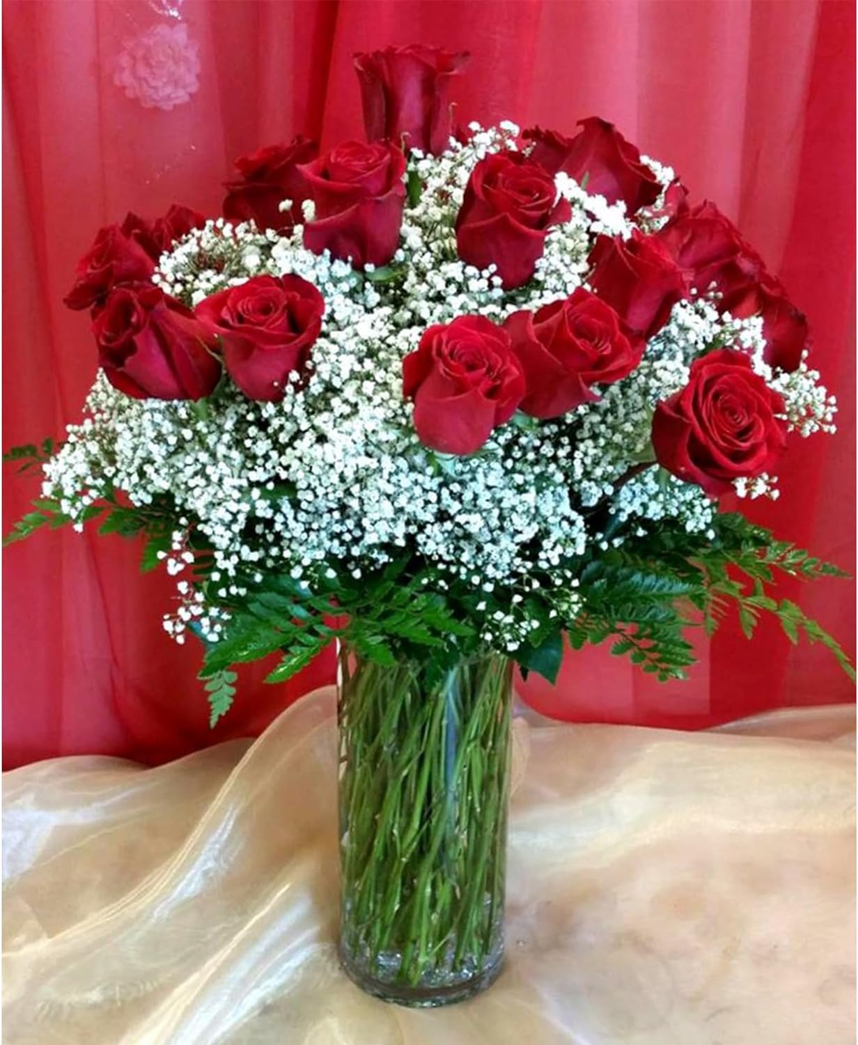 WGVI Quality Thick Weighted Clear Cylinder Glass Vases 6 Pcs
