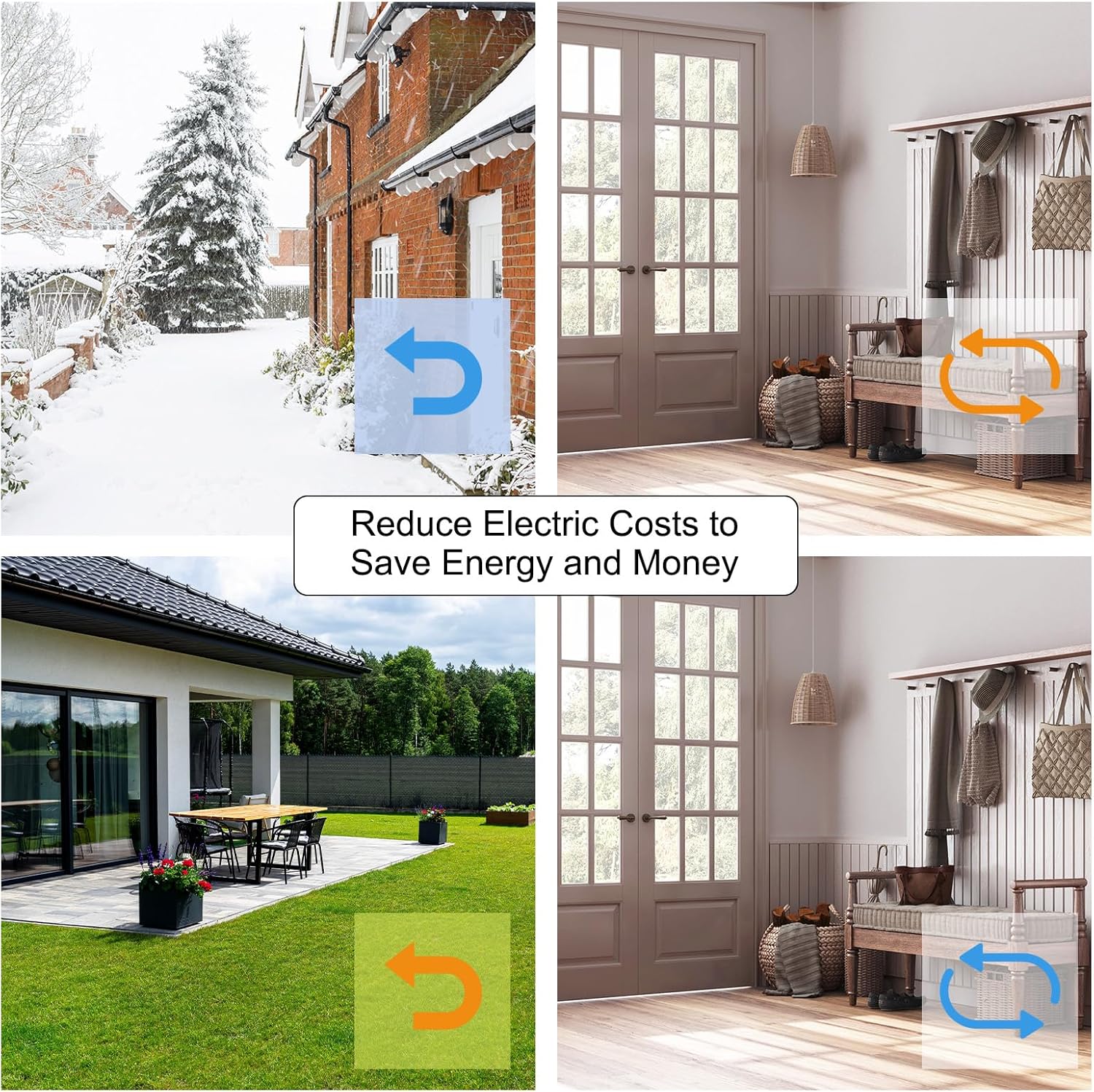Uxcell 3pcs Door Draft Stopper with Brush Self-Adhesive 3Foot Grey