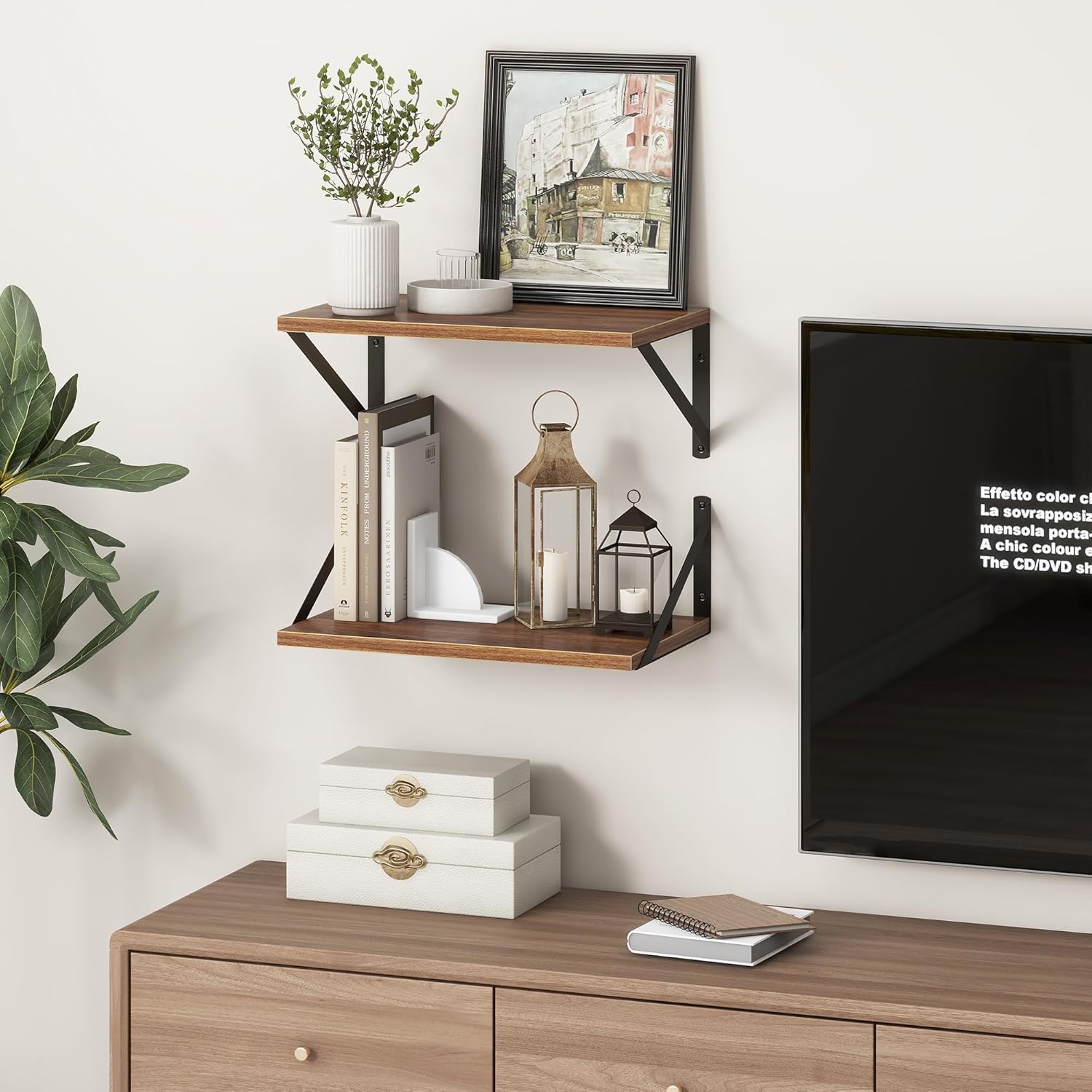 Fun Memories 16 Inch Wide Floating Shelf Set of 2