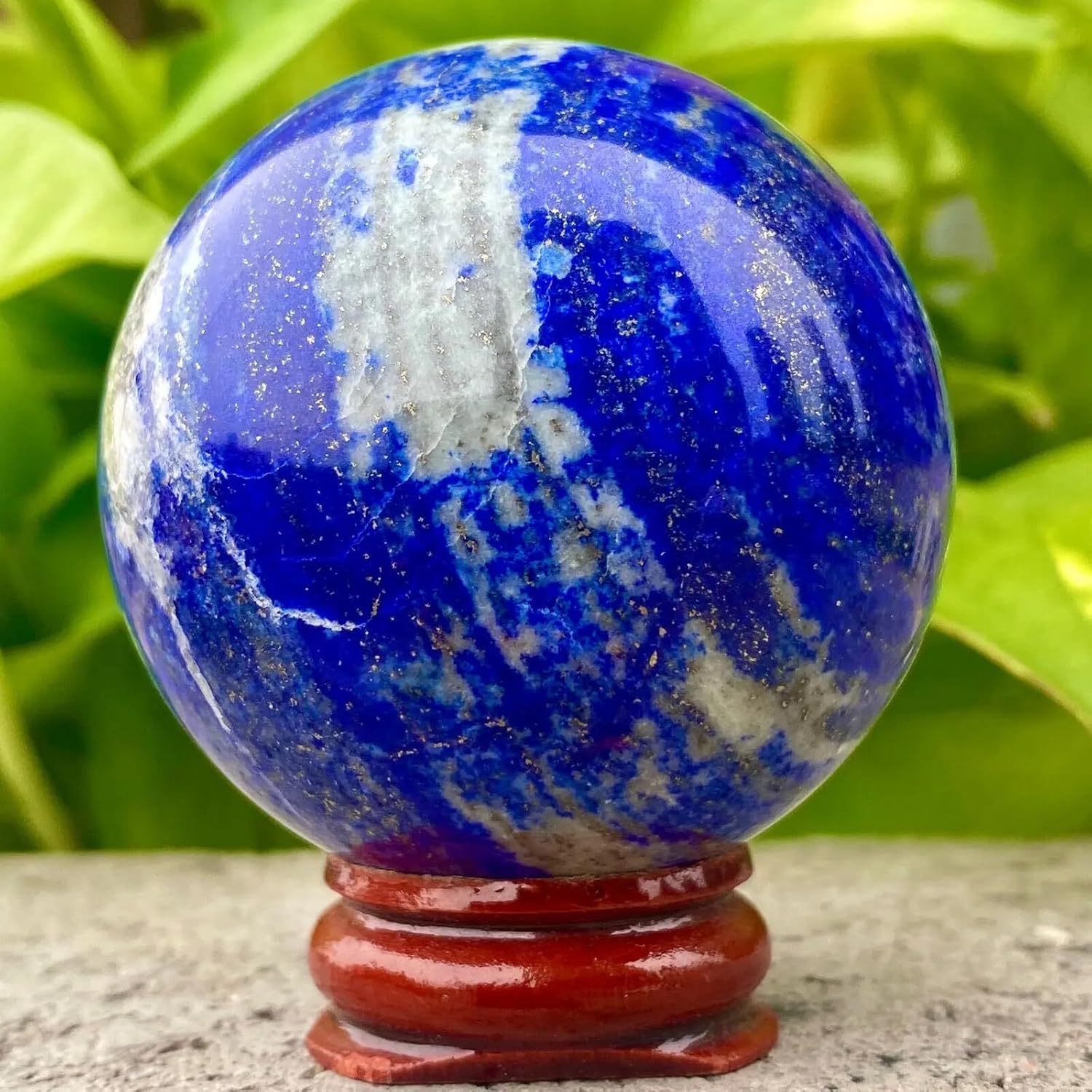 AtkitS Lapis Lazuli Crystal Ball 400-500g for Reiki and Healing