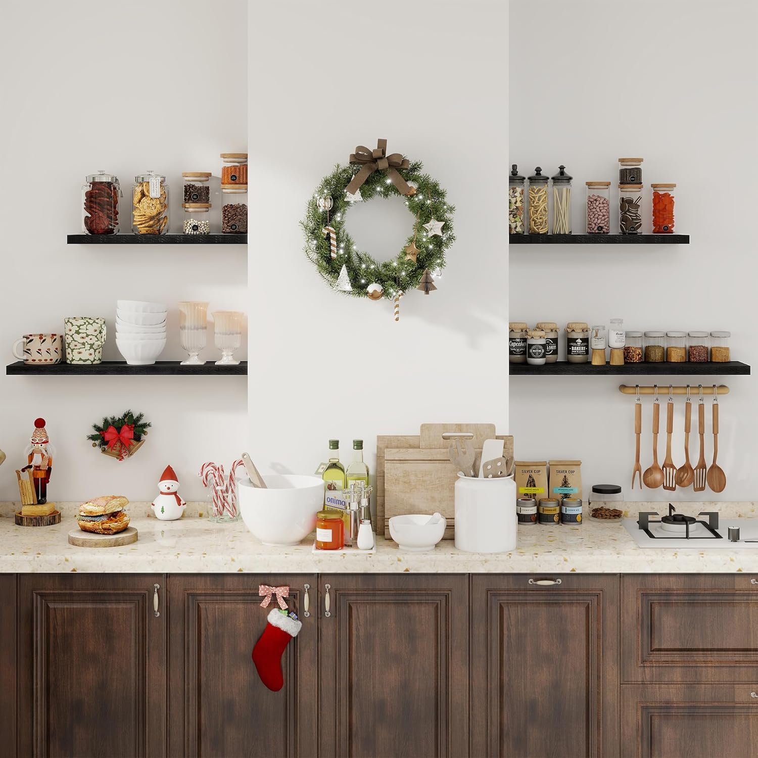 Fun Memories Floating Shelve Set of 2 Black