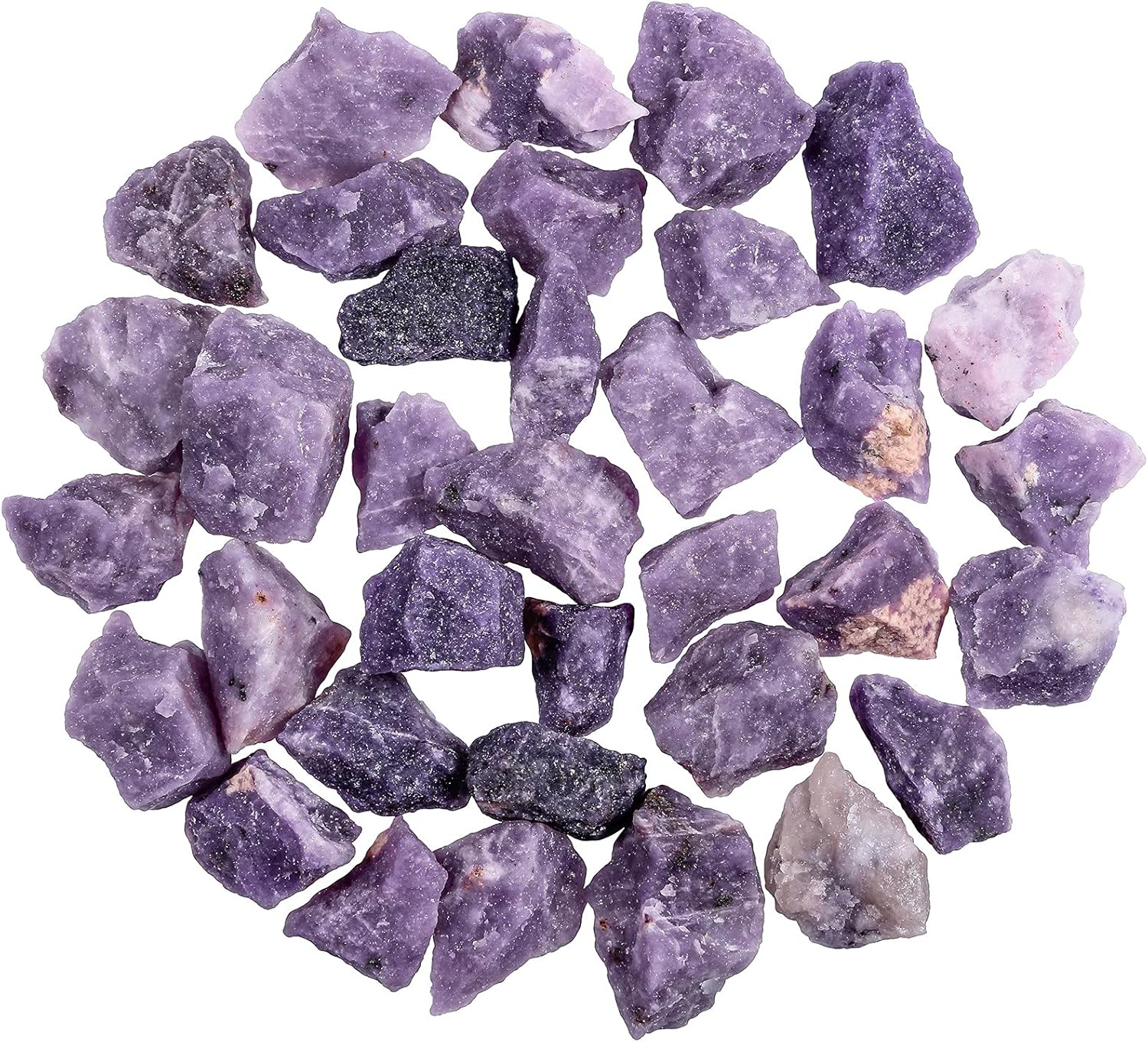 SUNYIK Lilac Crystal Stones for Tumbling and Jewelry Making