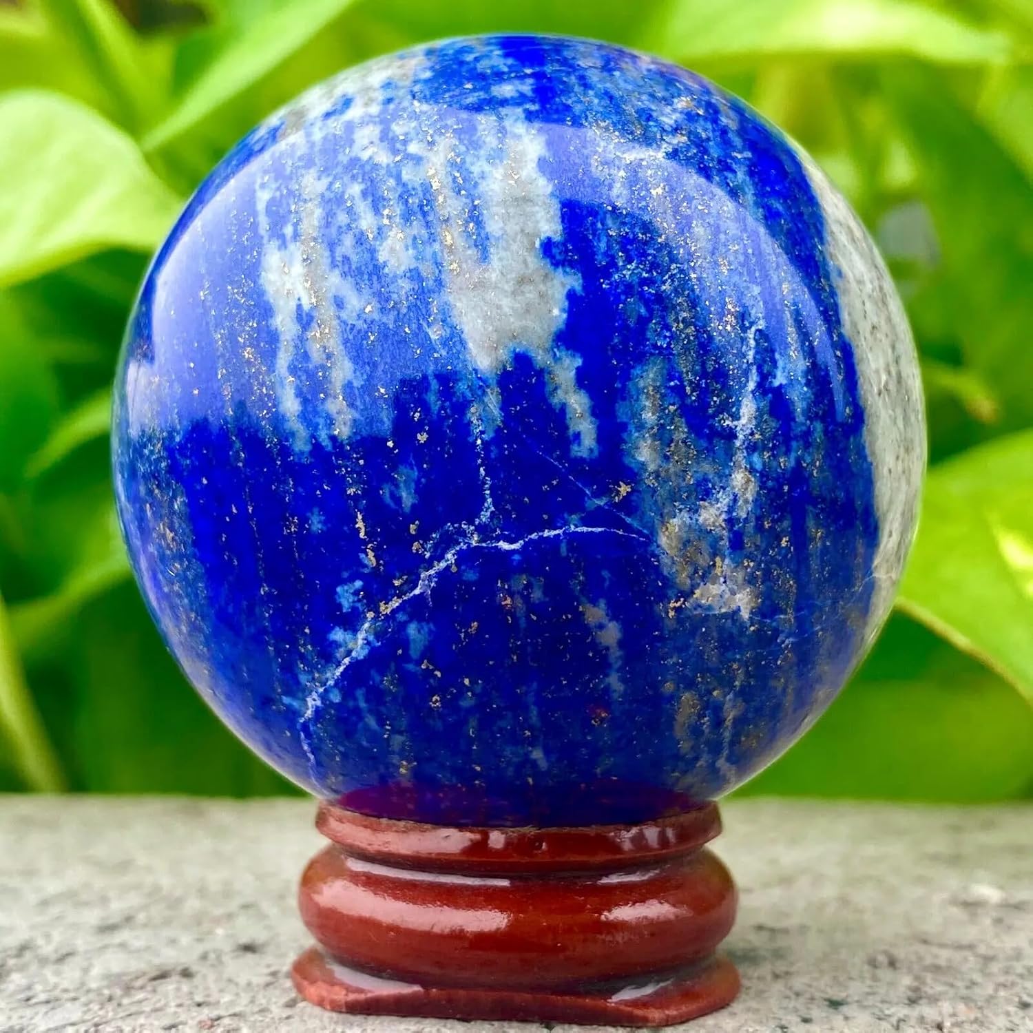 AtkitS Lapis Lazuli Crystal Ball 400-500g for Reiki and Healing