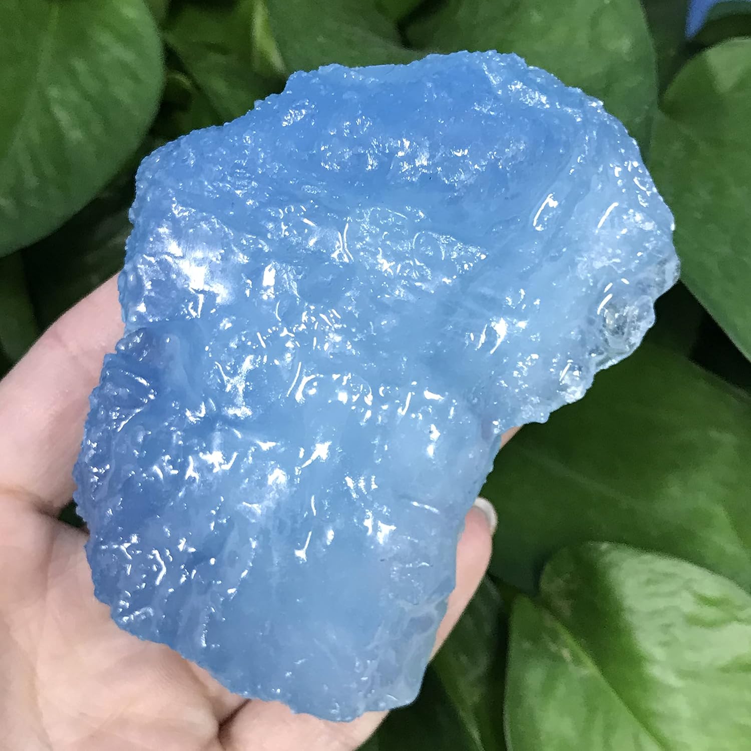 PEKMAR Natural Aquamarine Reiki Crystal Stones 40-60g