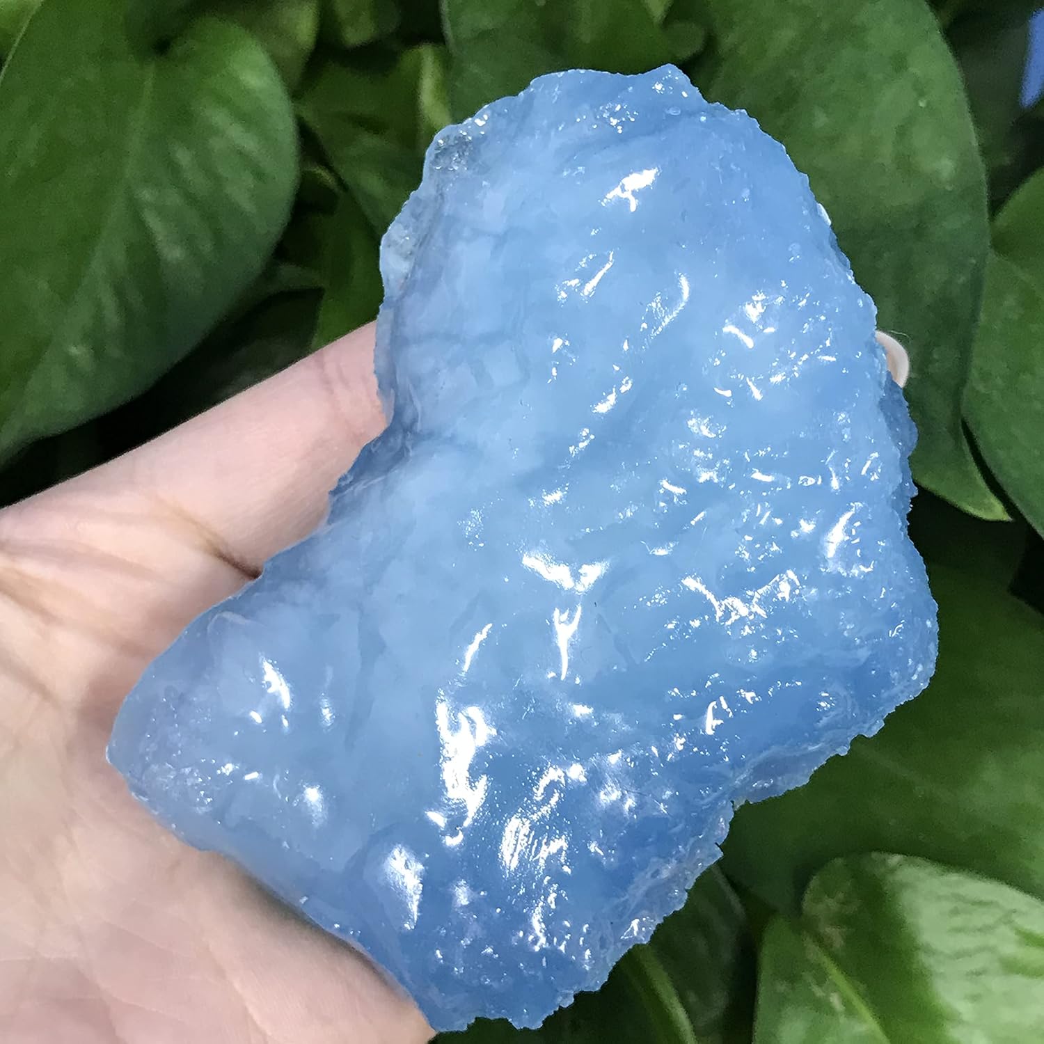 PEKMAR Natural Aquamarine Reiki Crystal Stones 40-60g