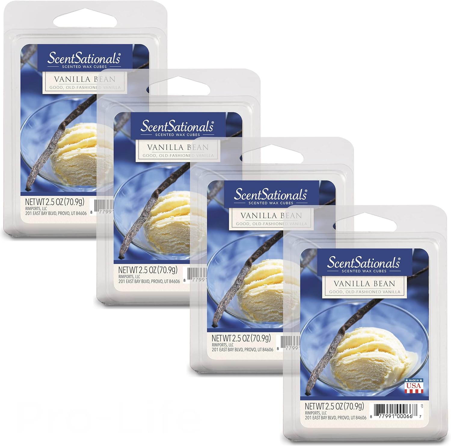 Scentsationals Scented Wax Cubes - Vanilla Bean 10oz 24-Cubes