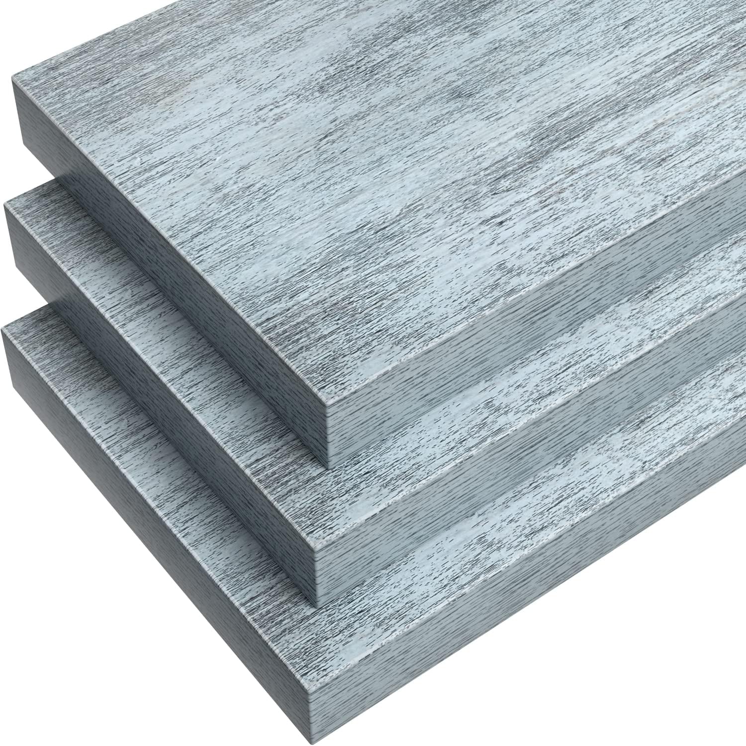 Sorbus Floating Shelves 3 Pack Rustic Blue