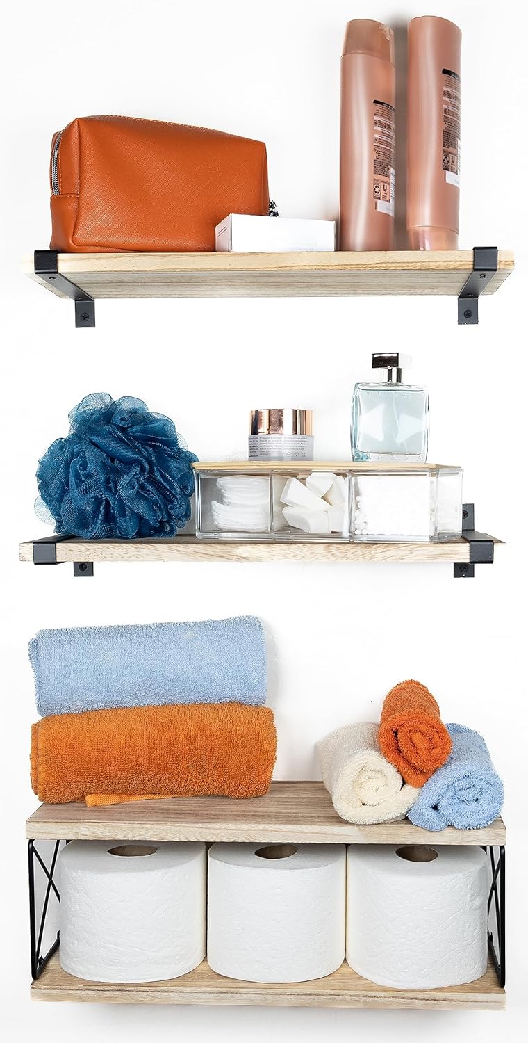 2 Moons Floating Shelves for Home Decor