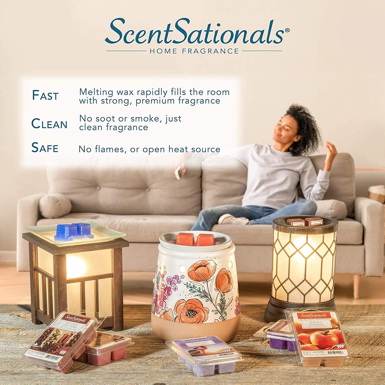 Scentsationals Scented Wax Cubes - Vanilla Bean 10oz 24-Cubes