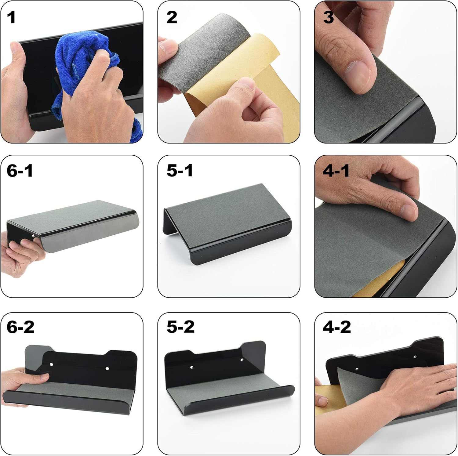 Cosmos 2 Pcs Acrylic Floating Wall Shelves for Home Decor