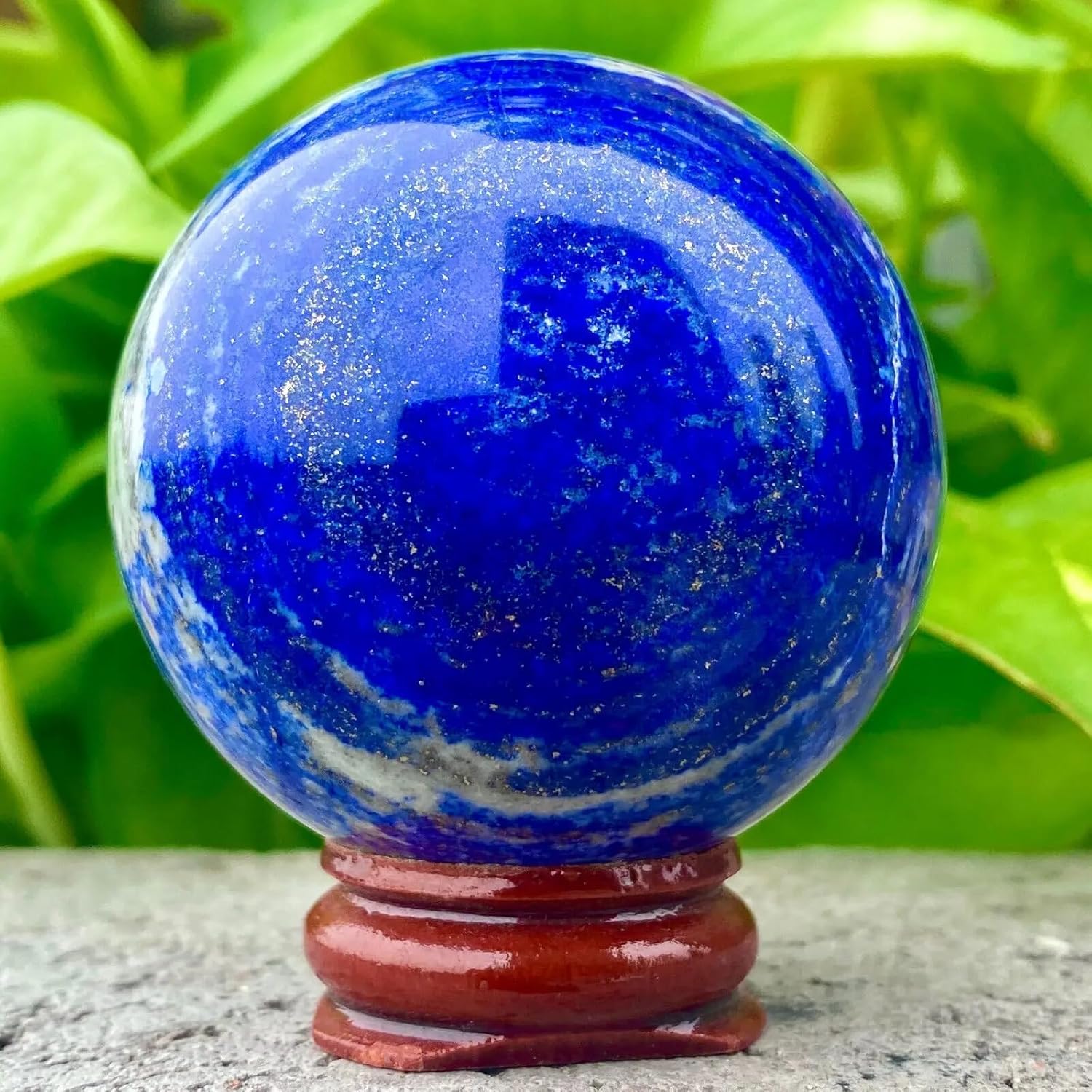 AtkitS Lapis Lazuli Crystal Ball 400-500g for Reiki and Healing