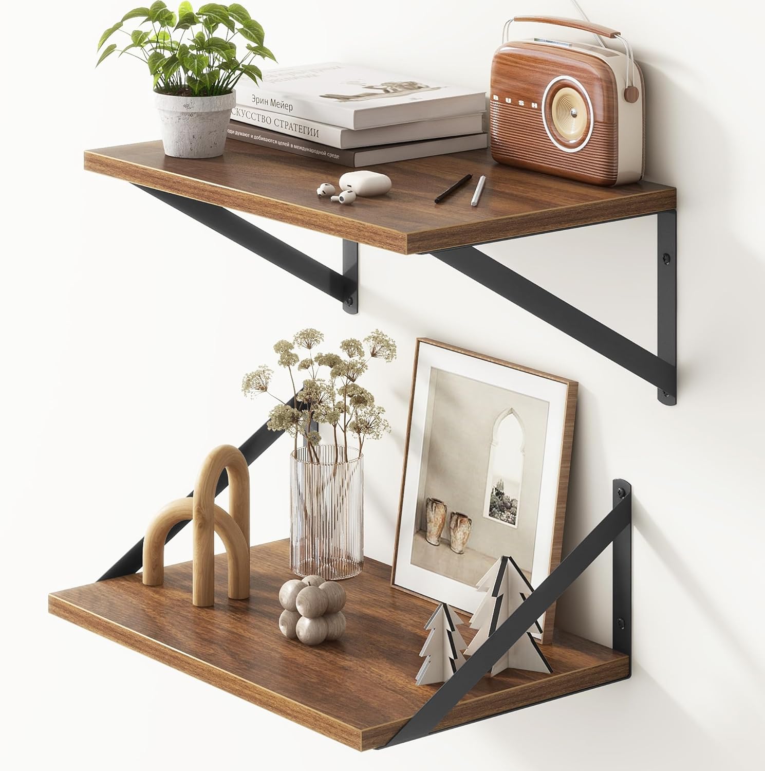 Fun Memories 16 Inch Wide Floating Shelf Set of 2