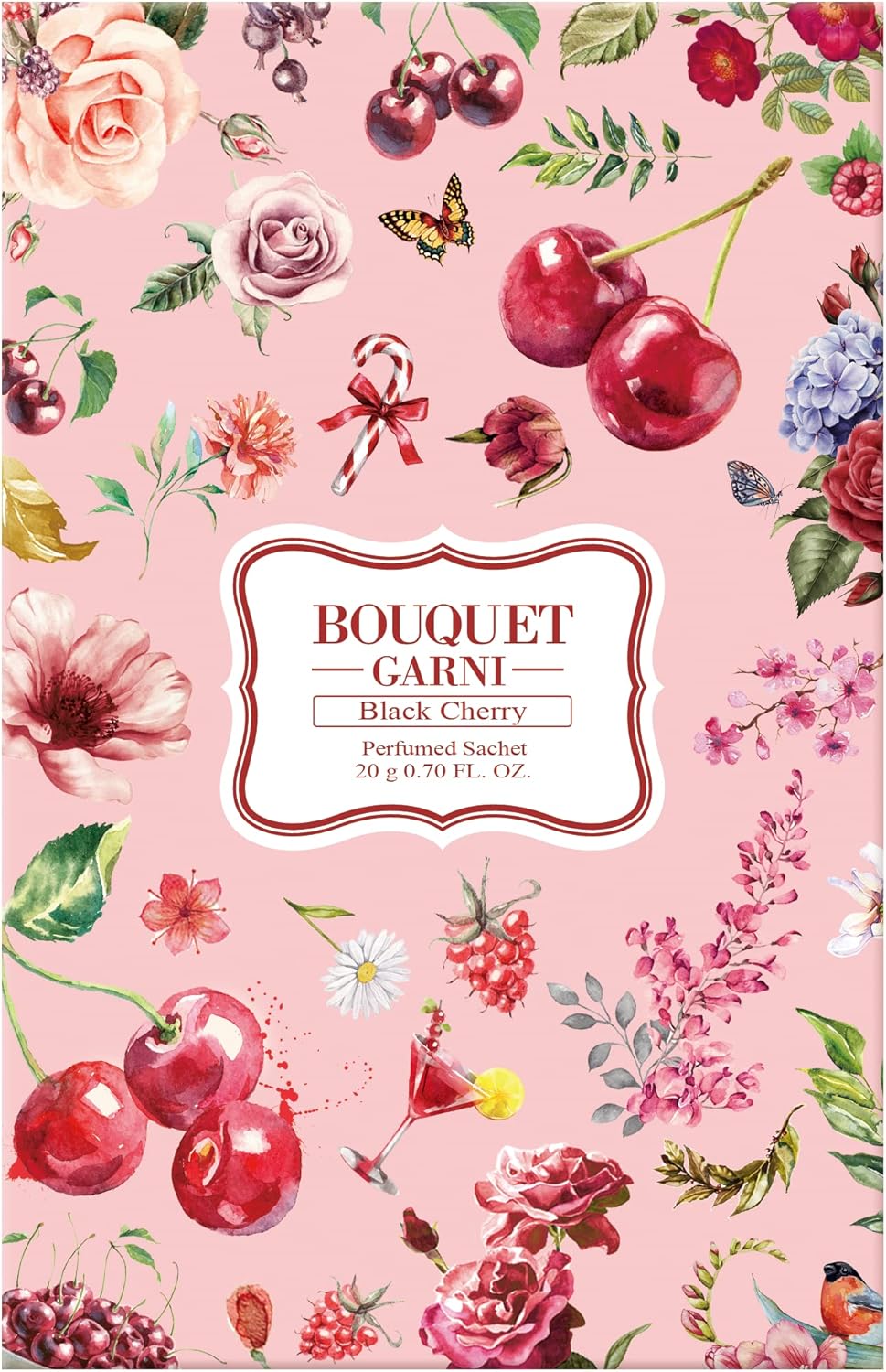Black Cherry Sachet 20g 2 Count - Fresh Room Closet Deodorizer