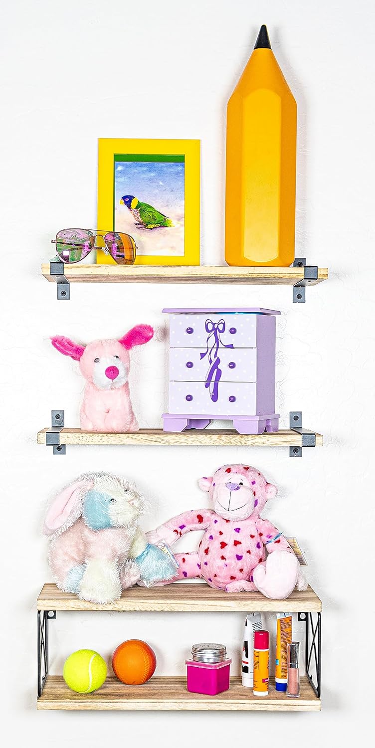 2 Moons Floating Shelves for Home Decor