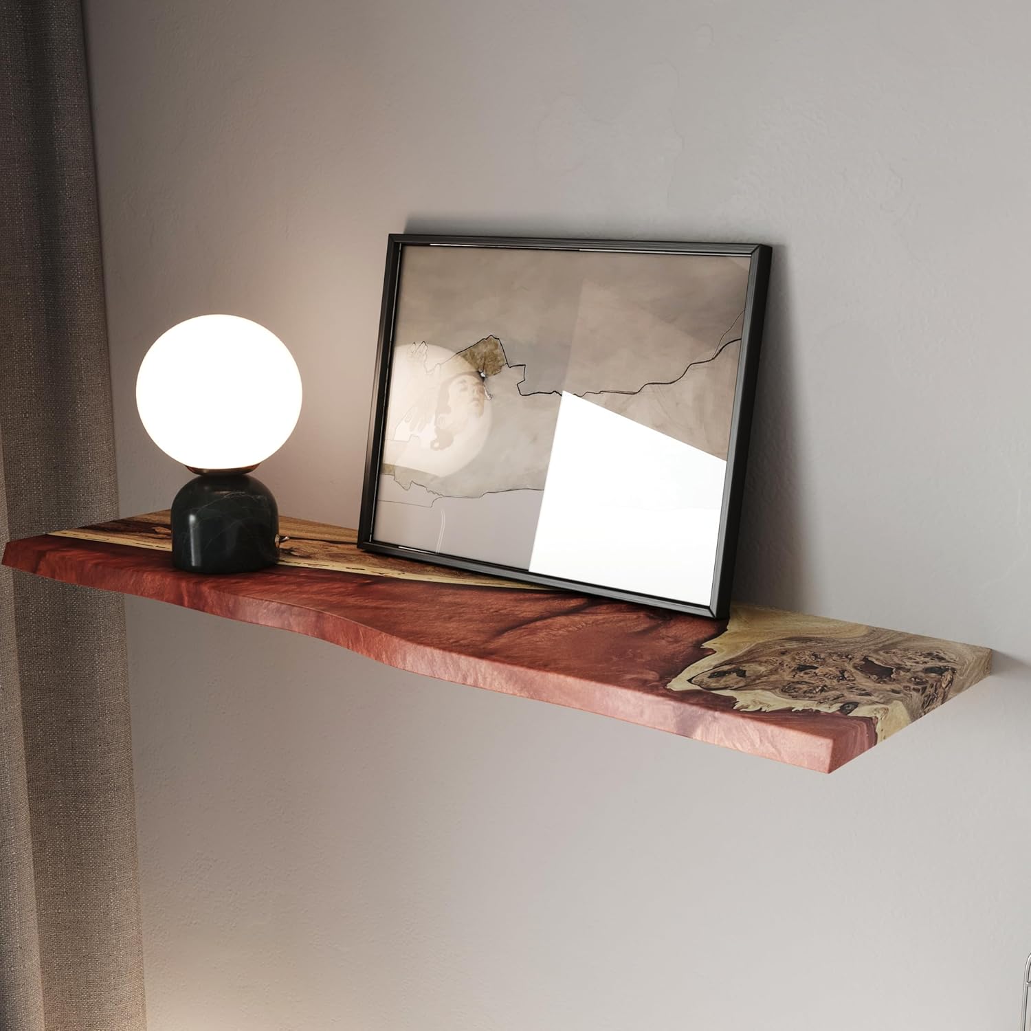RWA Floating Shelves for Wall Decor - Epoxy Wood Design