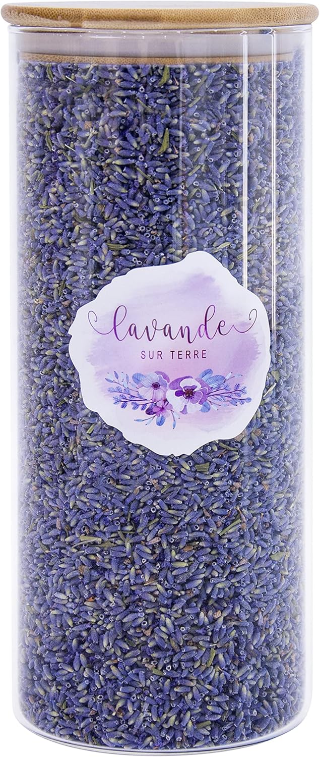 8 Cups Lavender in Large Glass Bottle for Sachets