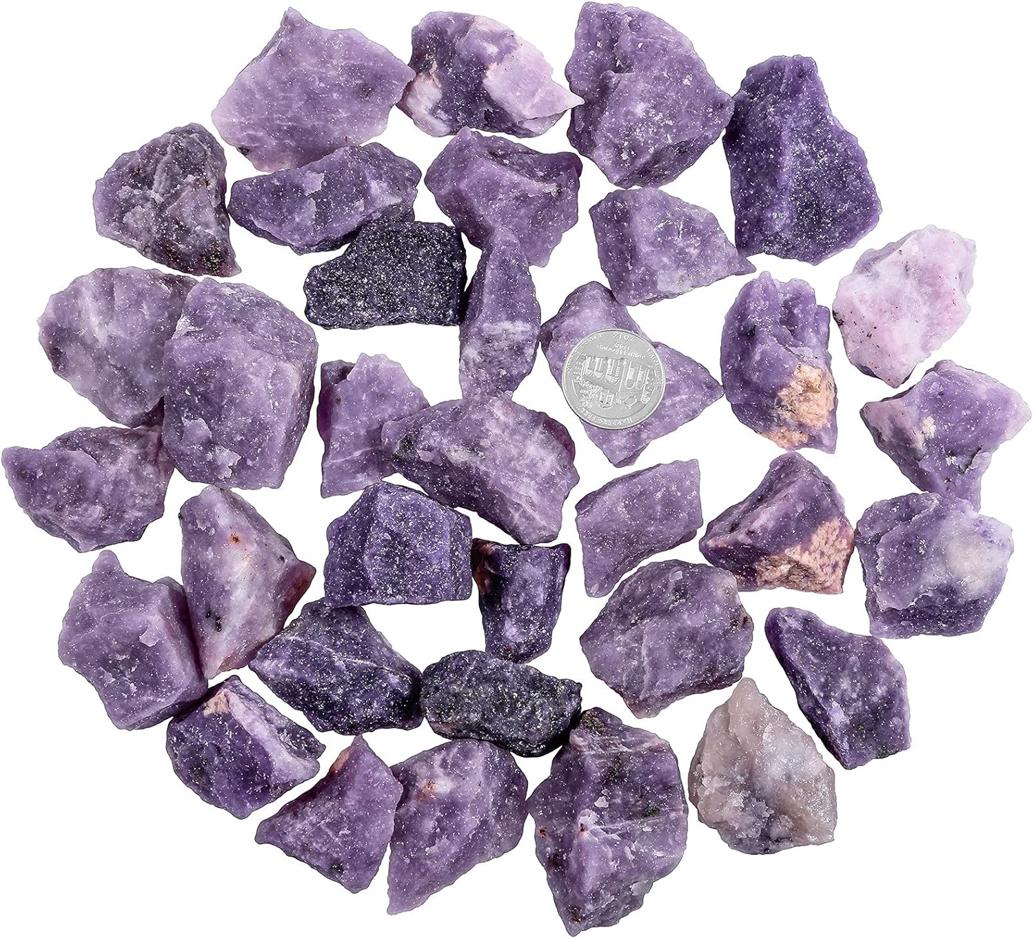 SUNYIK Lilac Crystal Stones for Tumbling and Jewelry Making