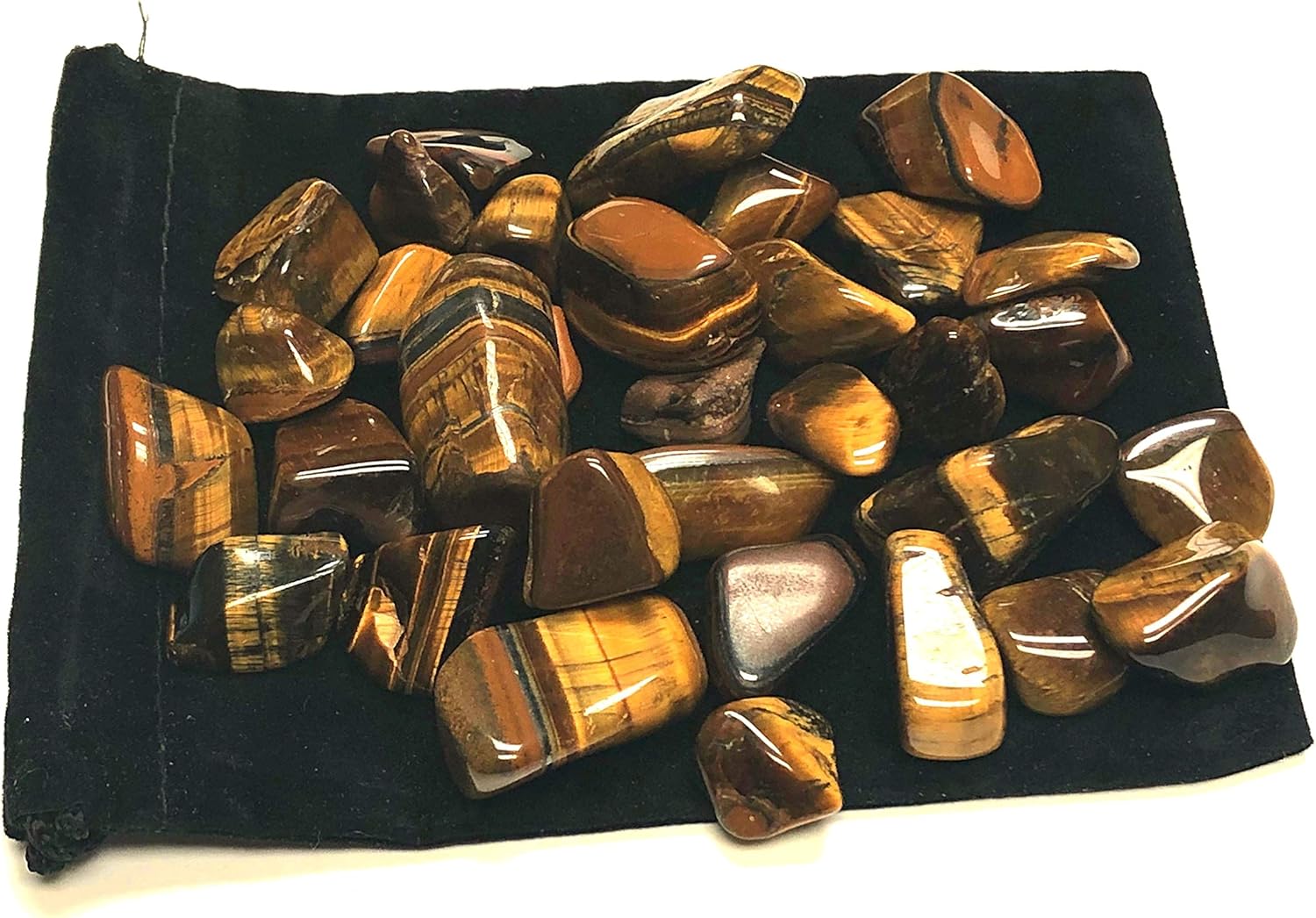 Tumbled Golden Tiger Eye Stones 3 Pounds