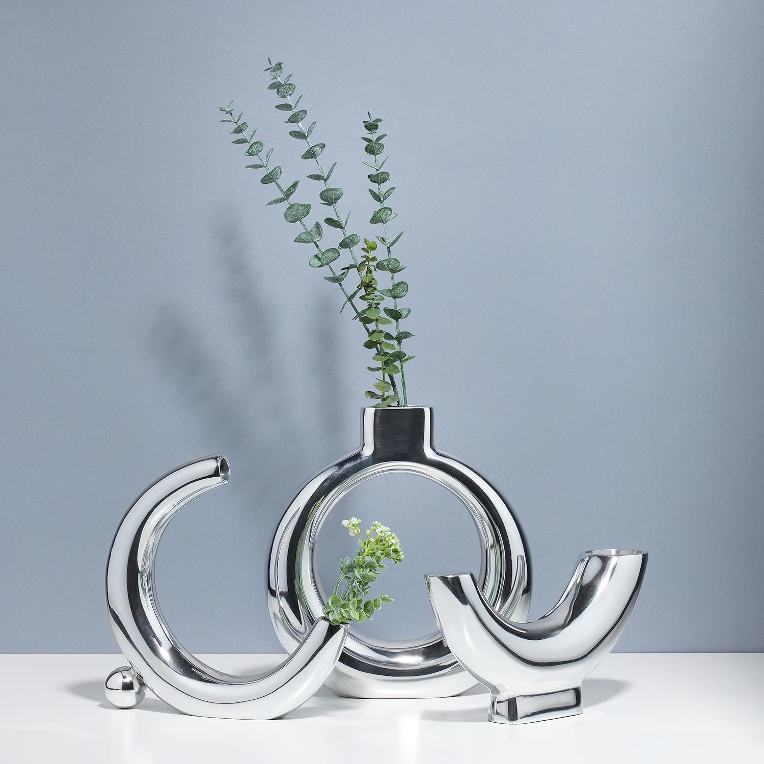 Nambe Solarium Half Moon Vase - 95 x 5