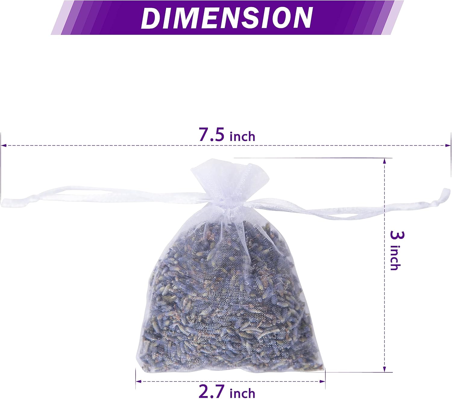 French Lavender Sachets Set of 48 for Closets and Drawers