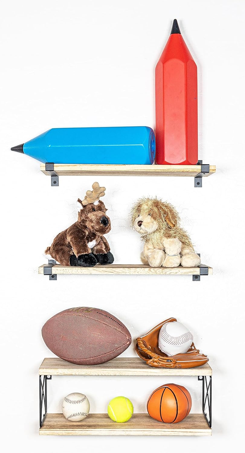2 Moons Floating Shelves for Home Decor
