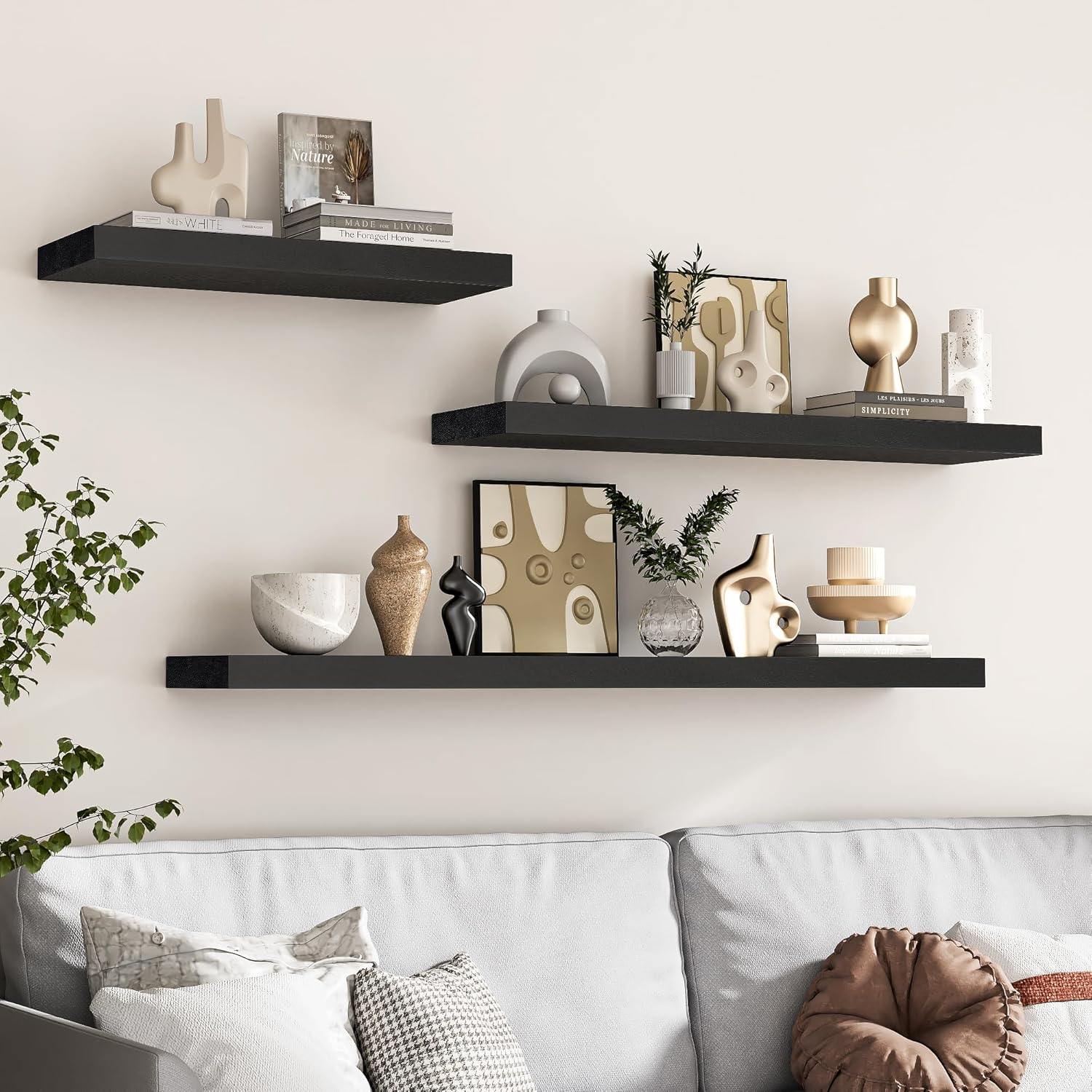 Marsmiles 8 Inch Deep Floating Shelves Set of 1