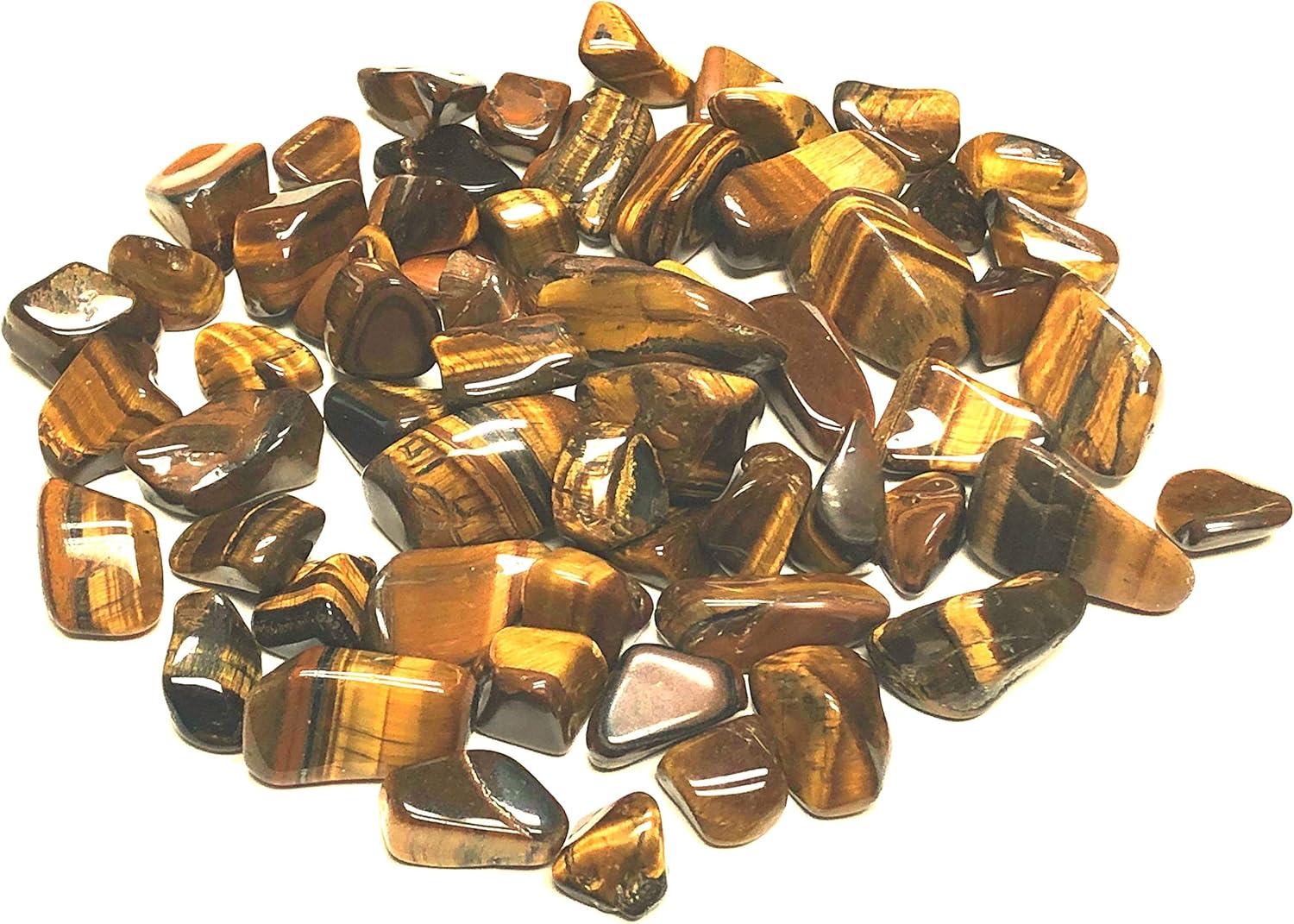 Tumbled Golden Tiger Eye Stones 3 Pounds