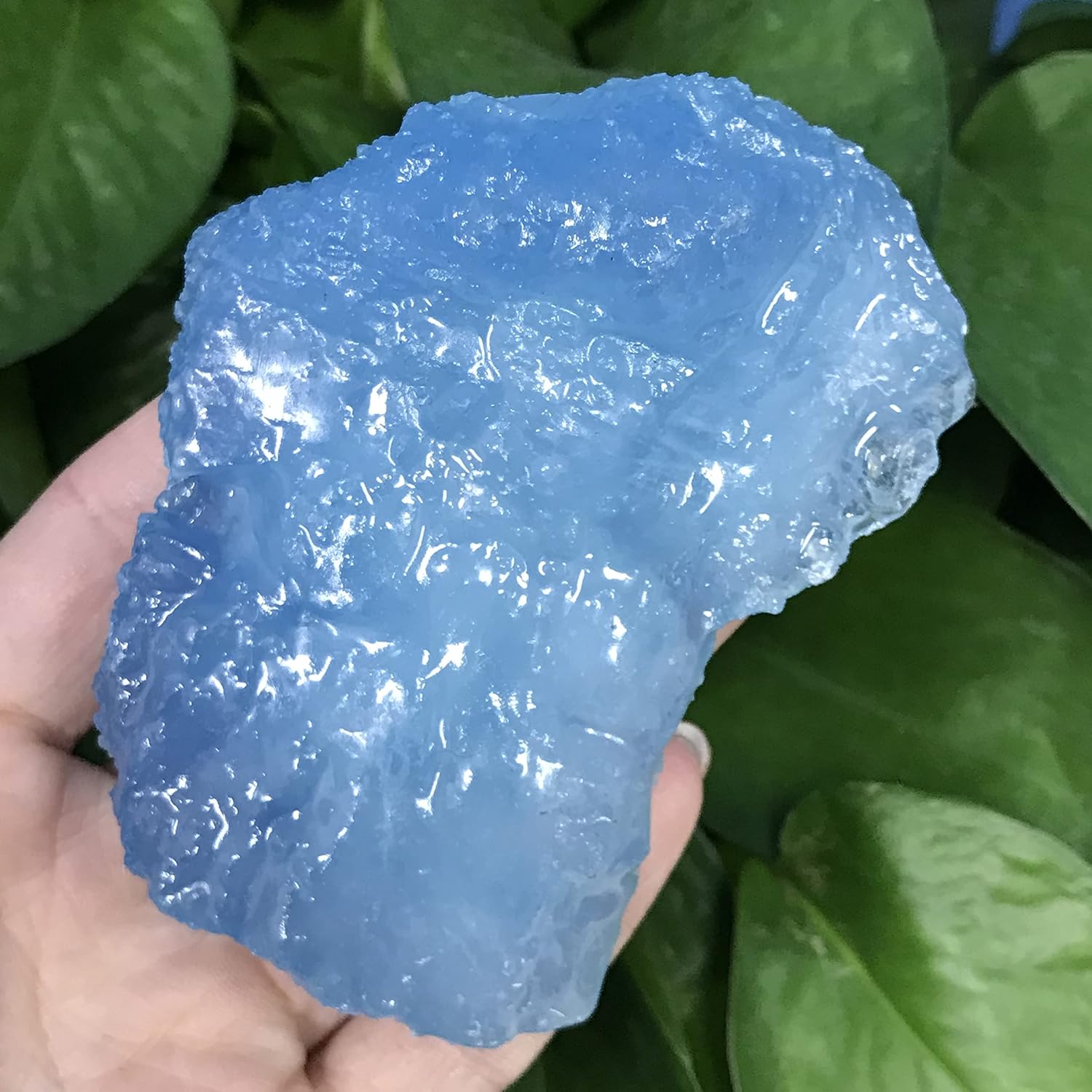 PEKMAR Natural Aquamarine Reiki Crystal Stones 40-60g