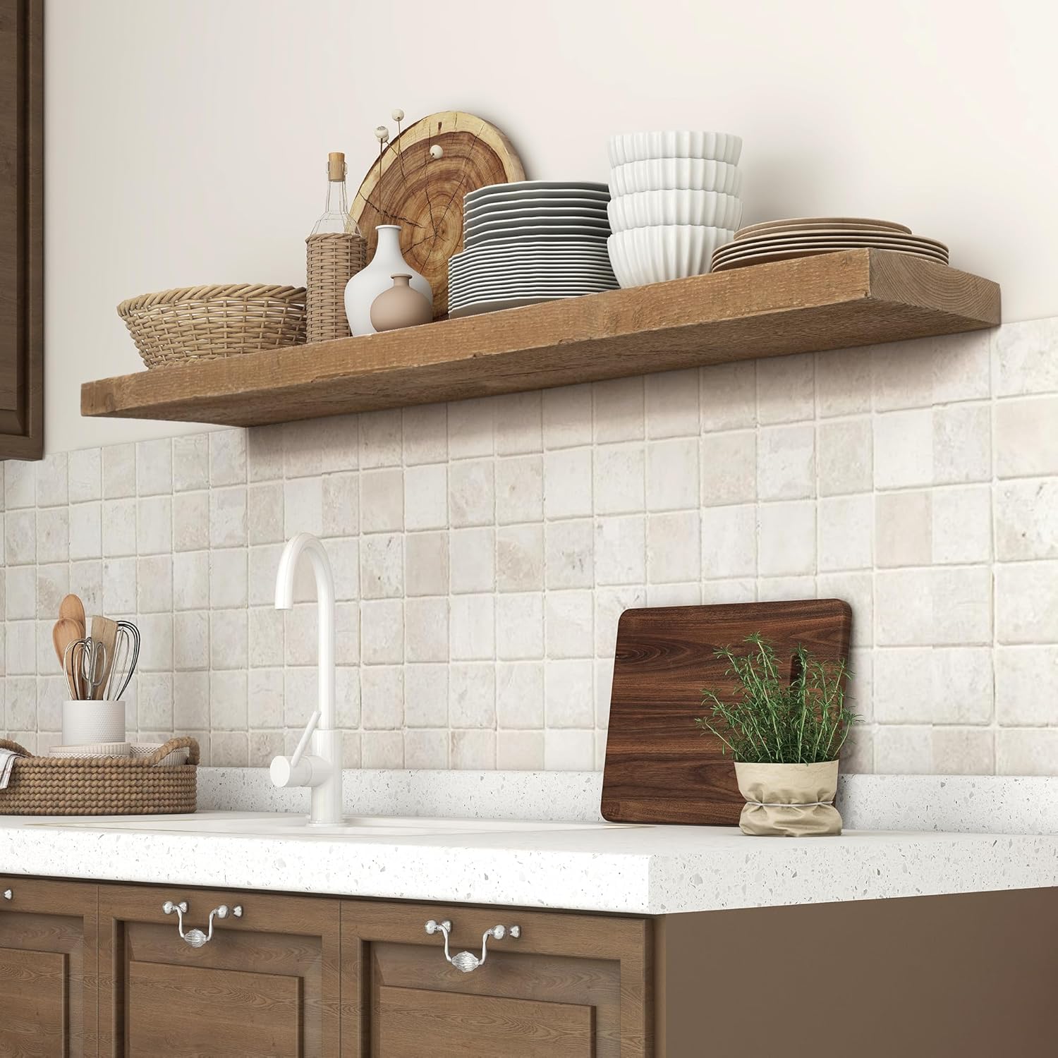 Floating Shelves 8 Inch Deep Rustic Reclaimed Barnwood