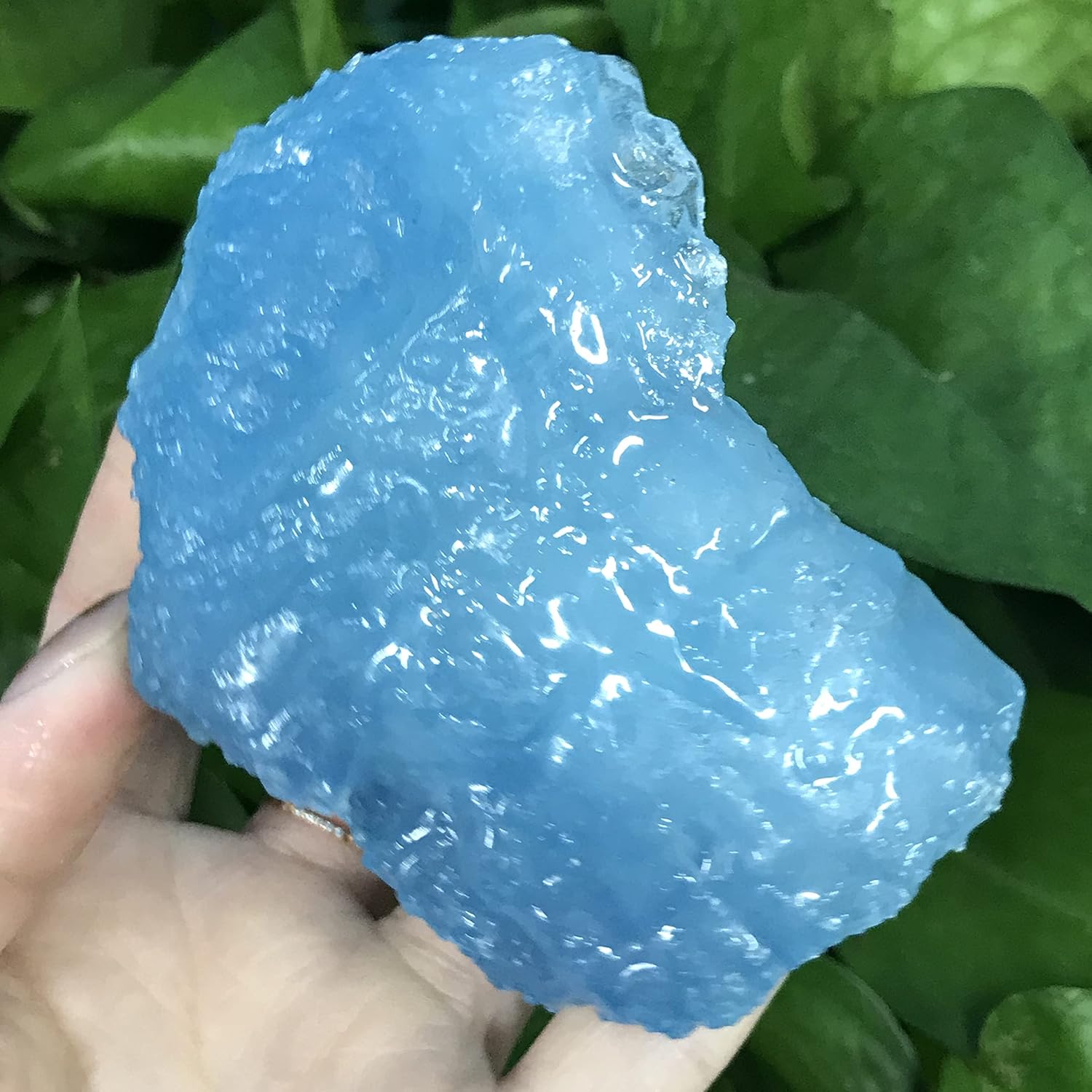 PEKMAR Natural Aquamarine Reiki Crystal Stones 40-60g